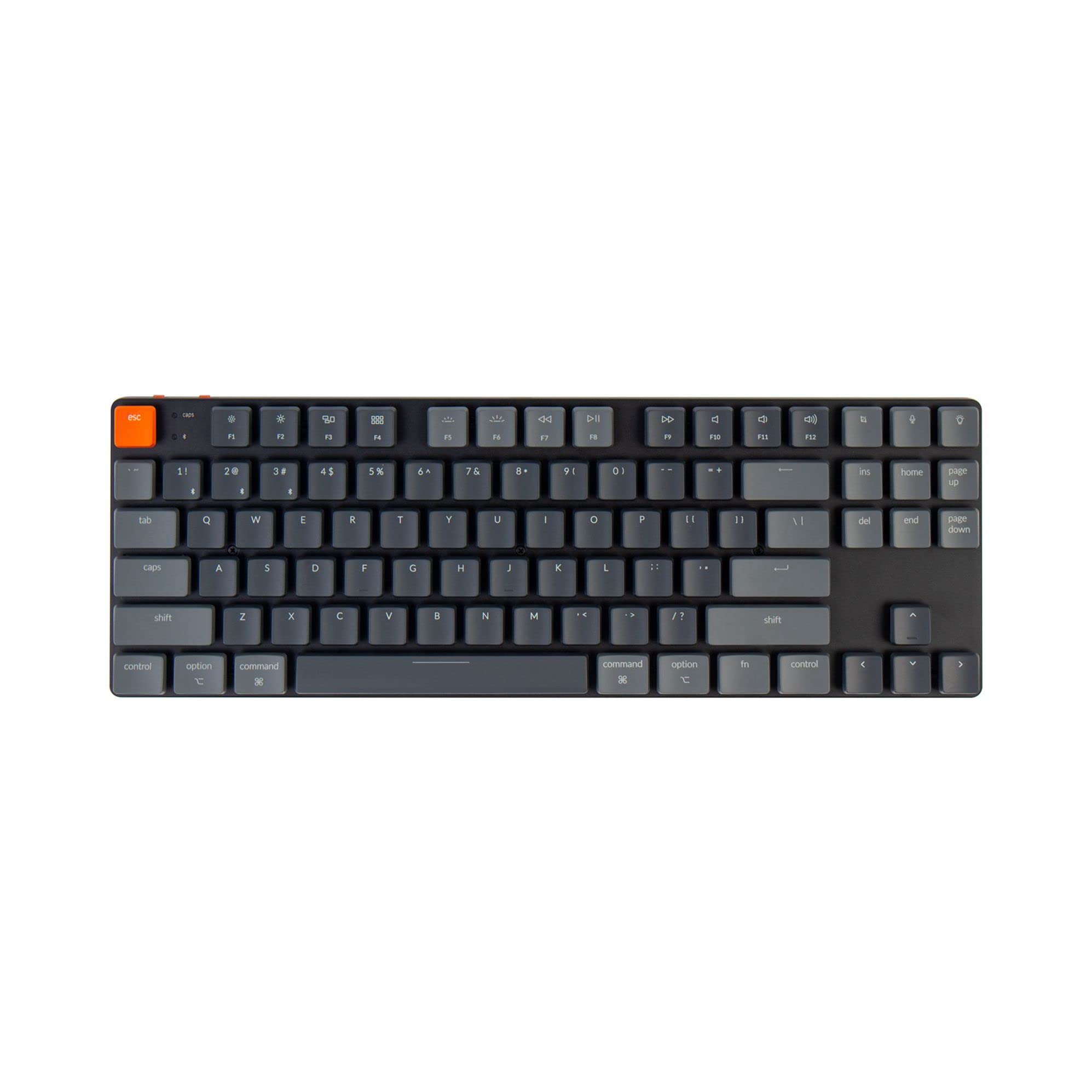 Keychron K1 SE 87-Key Ultra-Slim Wireless Mechanical Keyboard - Bluetooth/USB Wired RGB Backlit, Hot-Swappable Low-Profile Gateron Blue Switches for Mac & Windows - Perfect for Gaming, Coding & Office Work