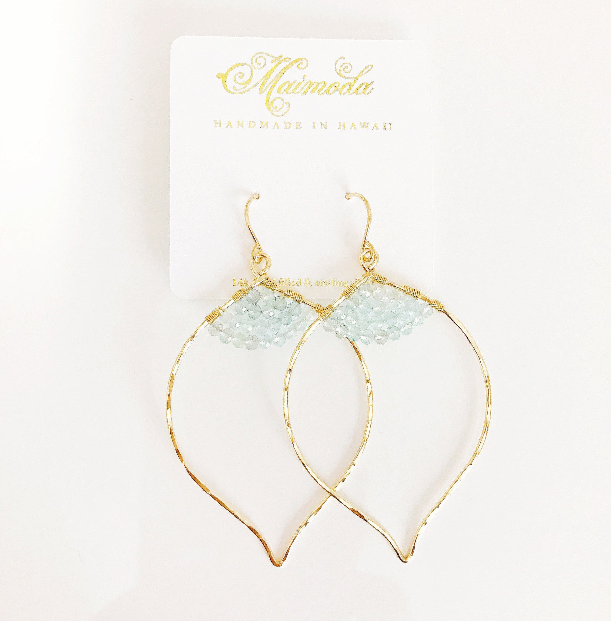 Aquamarine Earrings for Women - Elegant Malie E194 Dangle Earrings - Perfect for Weddings, Parties & Special Occasions