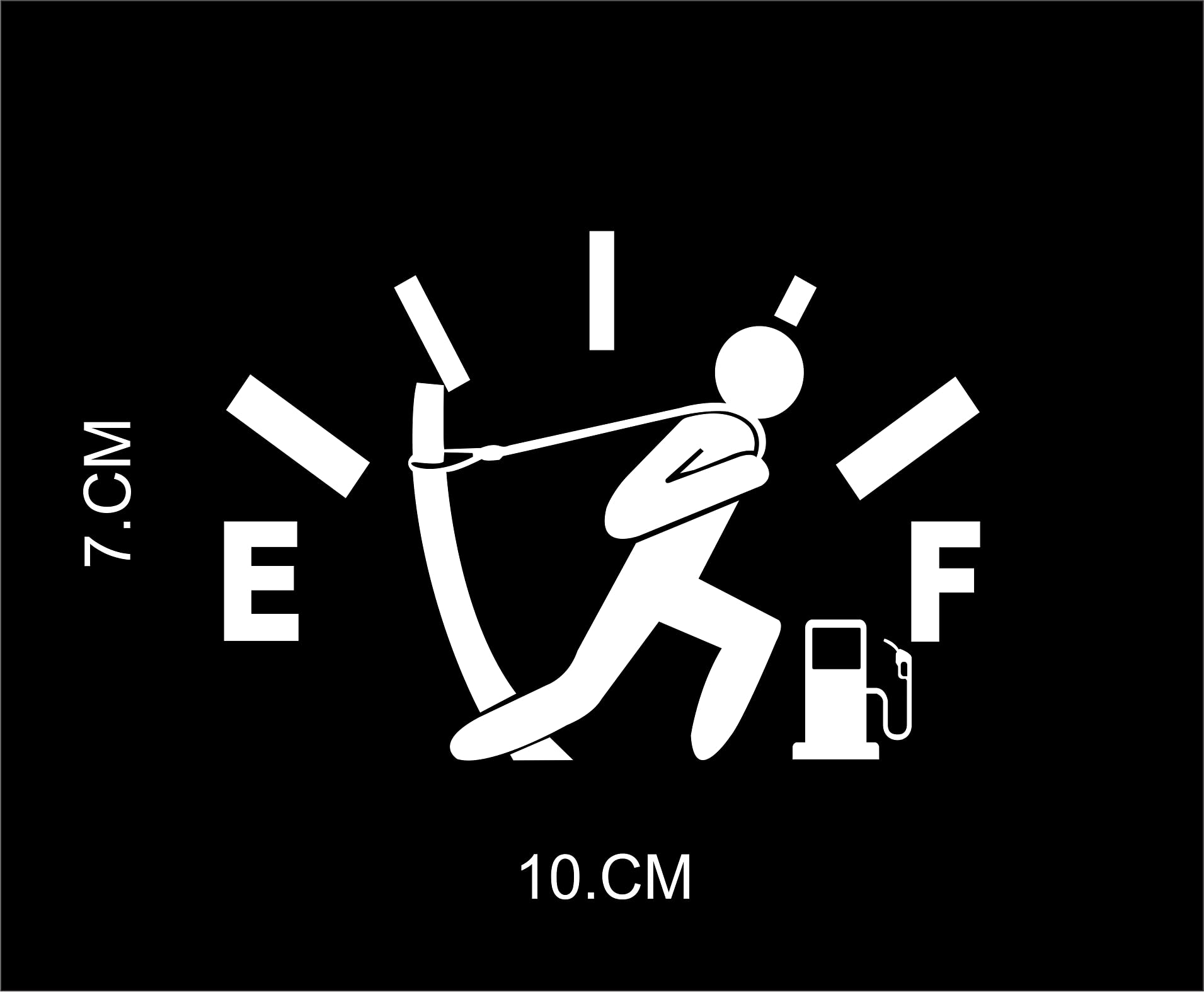 Premium INDNONE Car Fuel Tank Stickers - Petrol & Diesel Design Decals for Cars, Trucks & SUVs - Waterproof Vinyl Decals for Fuel Caps & Gas Tanks (Great for Personalization & Vehicle Customization)