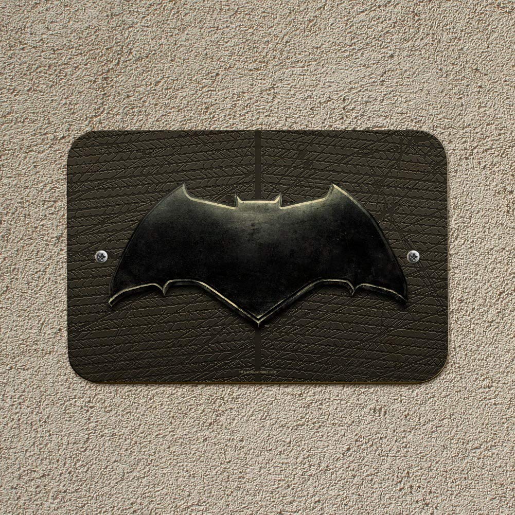 Justice League Movie Batman Logo Wall Decor - Superhero Home Office Sign for DC Comics Fans - Perfect for Man Cave, Gaming Room & Superhero Themed Decor