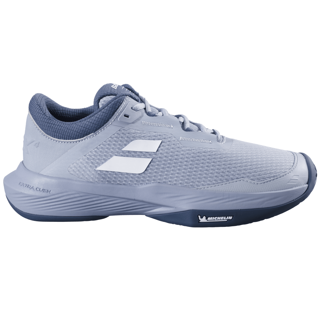 Babolat Men's SFX 4 All Court Tennis Shoes - Grey/White - Lightweight & Durable for All Court Play - Perfect for Tennis, Training & Casual Wear