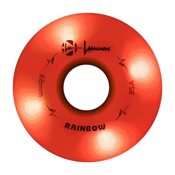 Luminous LED Inline Wheels 68mm - Pack of 4 for Night Skating, Rollerblading & Outdoor Sports - Glow in The Dark Skate Wheels for Adults & Kids