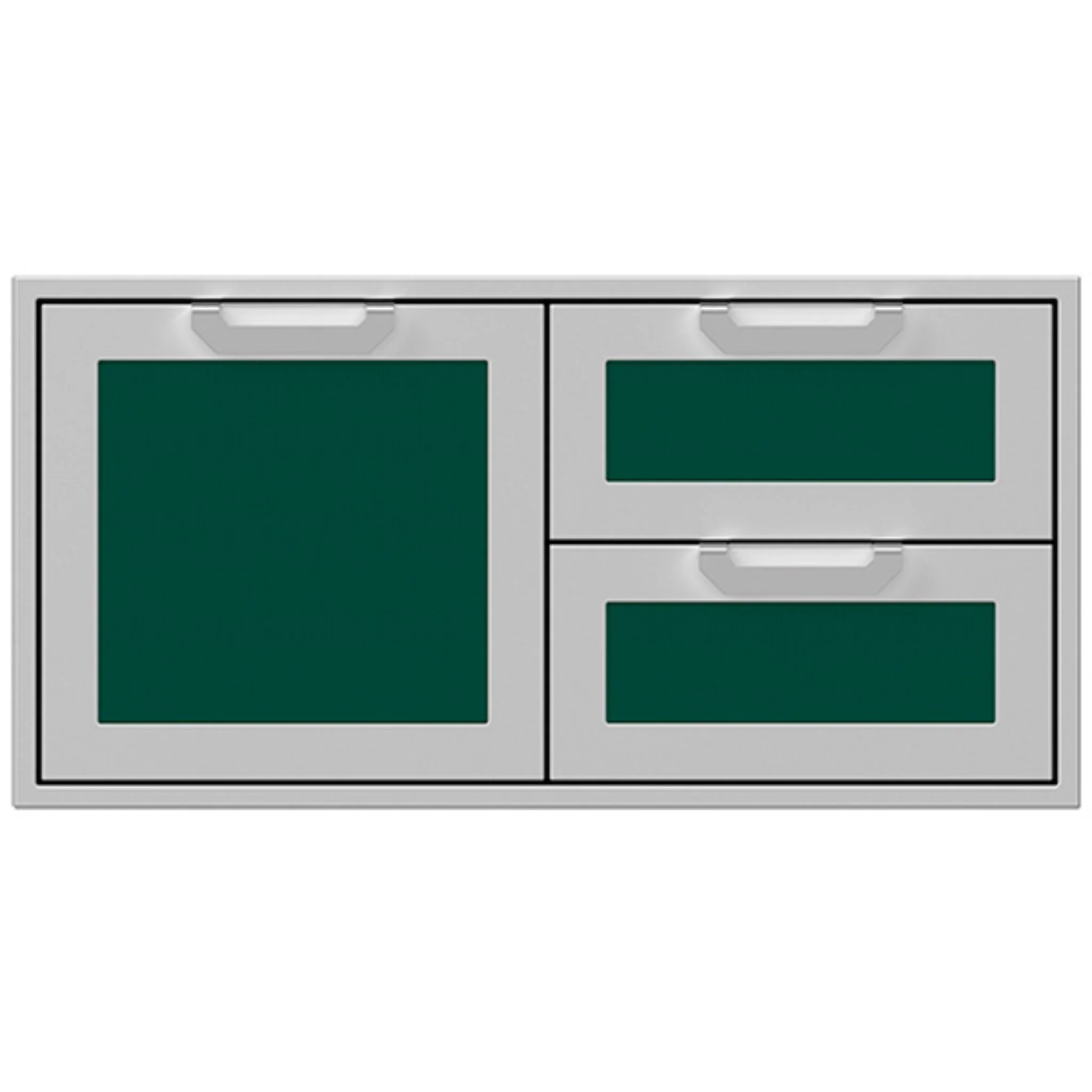 Hestan 42-Inch Outdoor Combo Door & Drawer Stainless Steel Grill Cabinet - Perfect for Backyard BBQ, Patio Cooking, and Outdoor Kitchen Storage