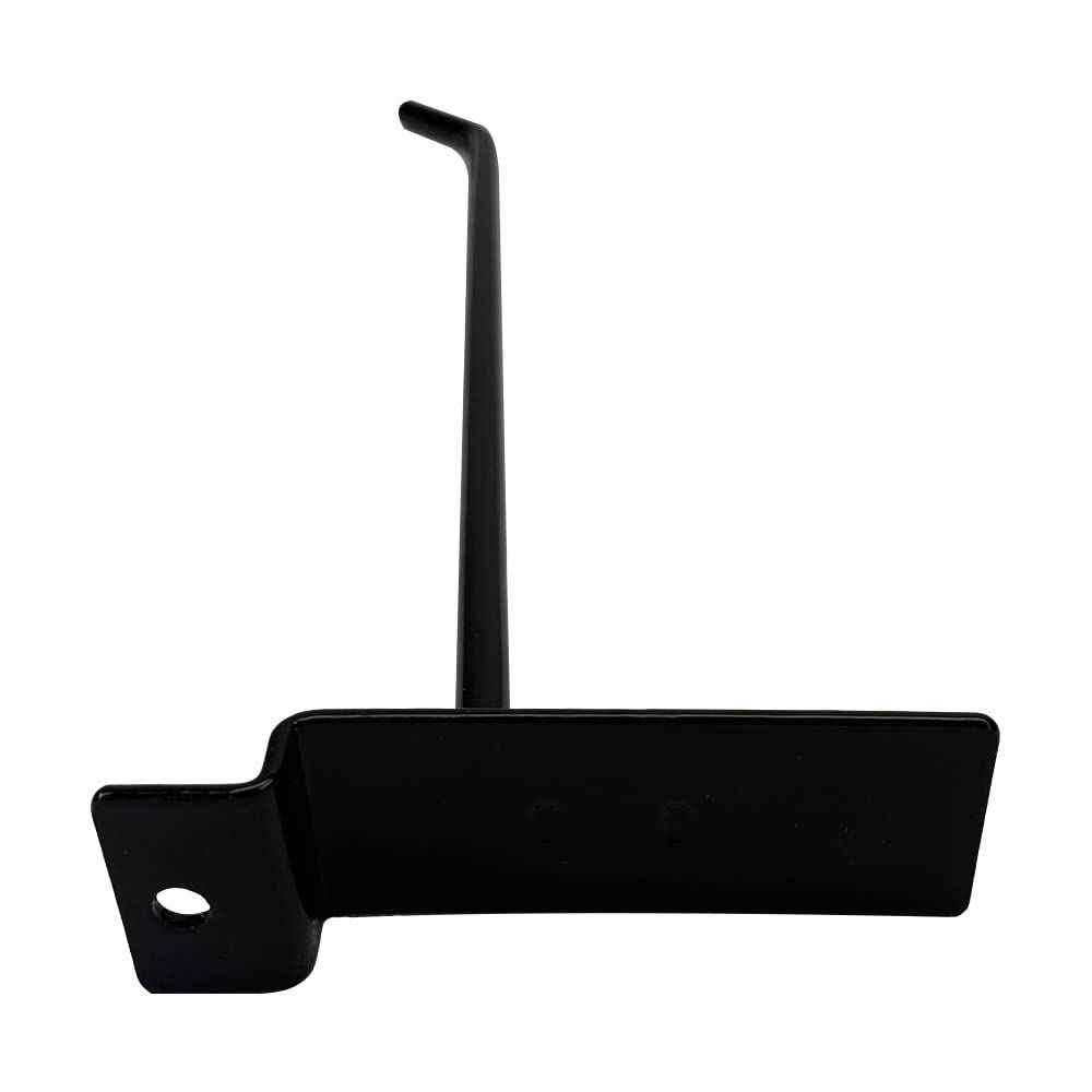 Prolinemax 2 Pack 8 Inch Black Slatwall Hooks - Heavy Duty Metal Wire Retail Display Hangers for Store Shelving, Clothing Racks & Home Organization