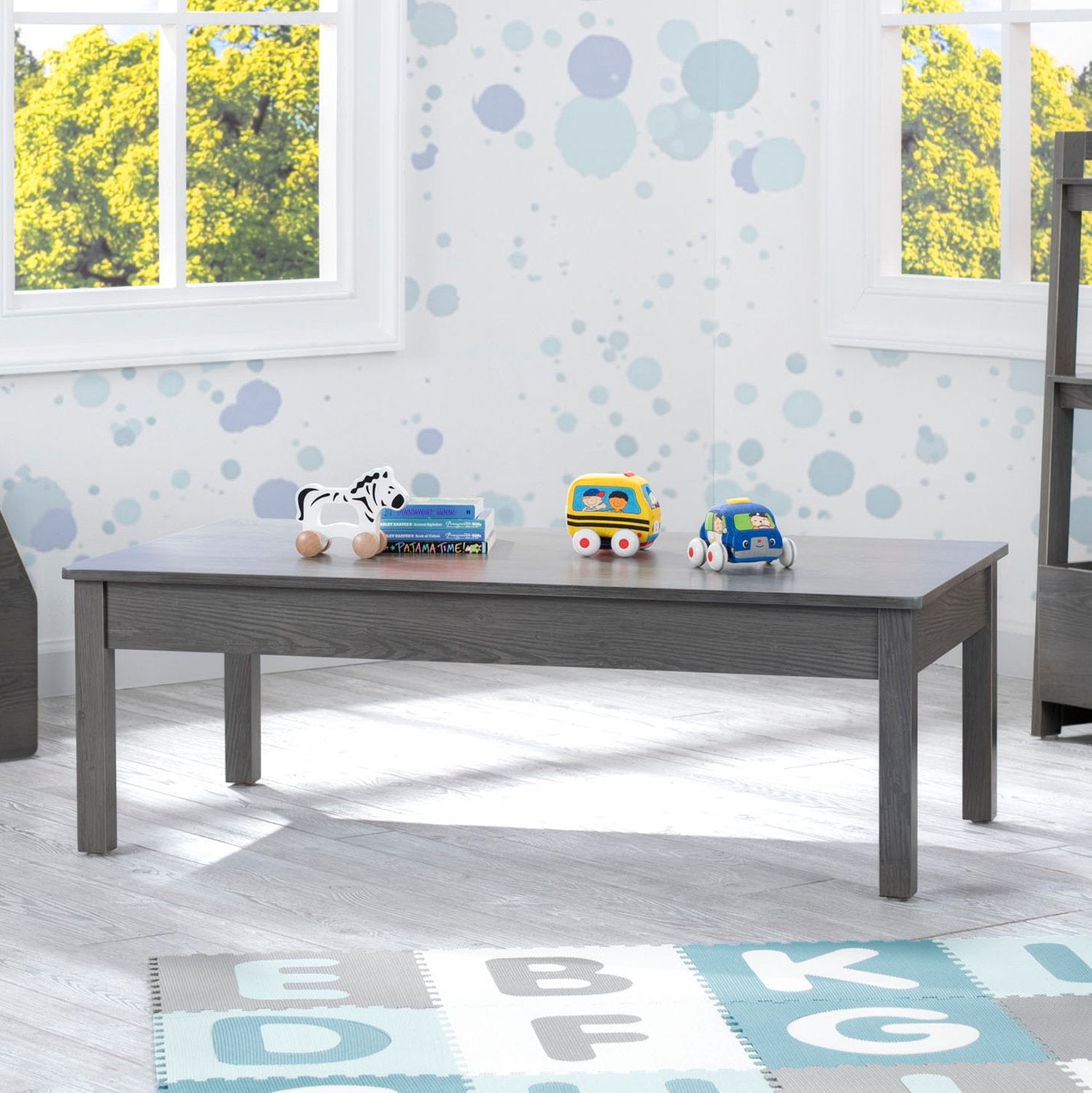 Adjustable Grow With Me Table - Expandable Kids Study Desk for Toddlers to Teens - Perfect for Homeschooling, Online Learning & Bedroom Study Space
