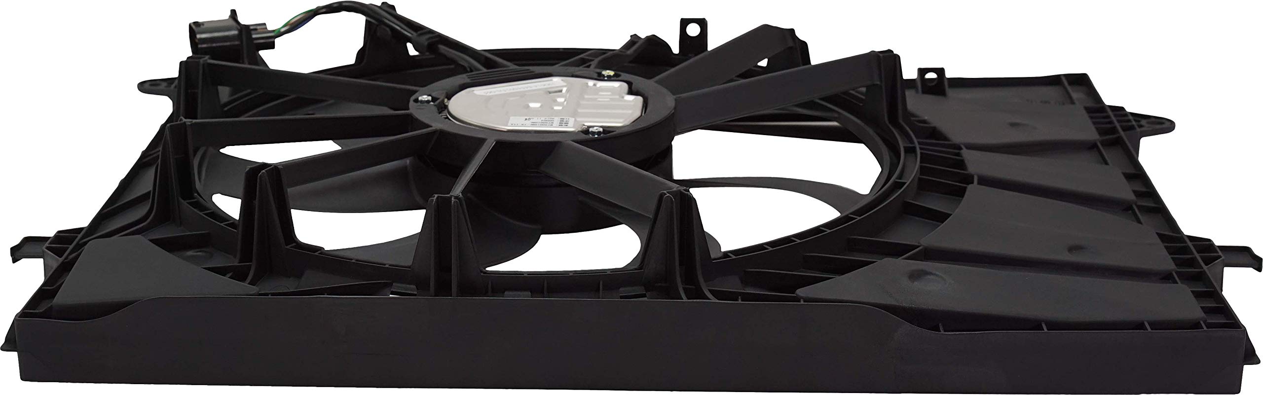 Evan Fischer Radiator Cooling Fan Assembly - Compatible with 2019-2020 Hyundai Santa Fe | Replacement Cooling Fan for Engine Overheating Prevention | Perfect for Summer Driving & Heavy Traffic Conditions