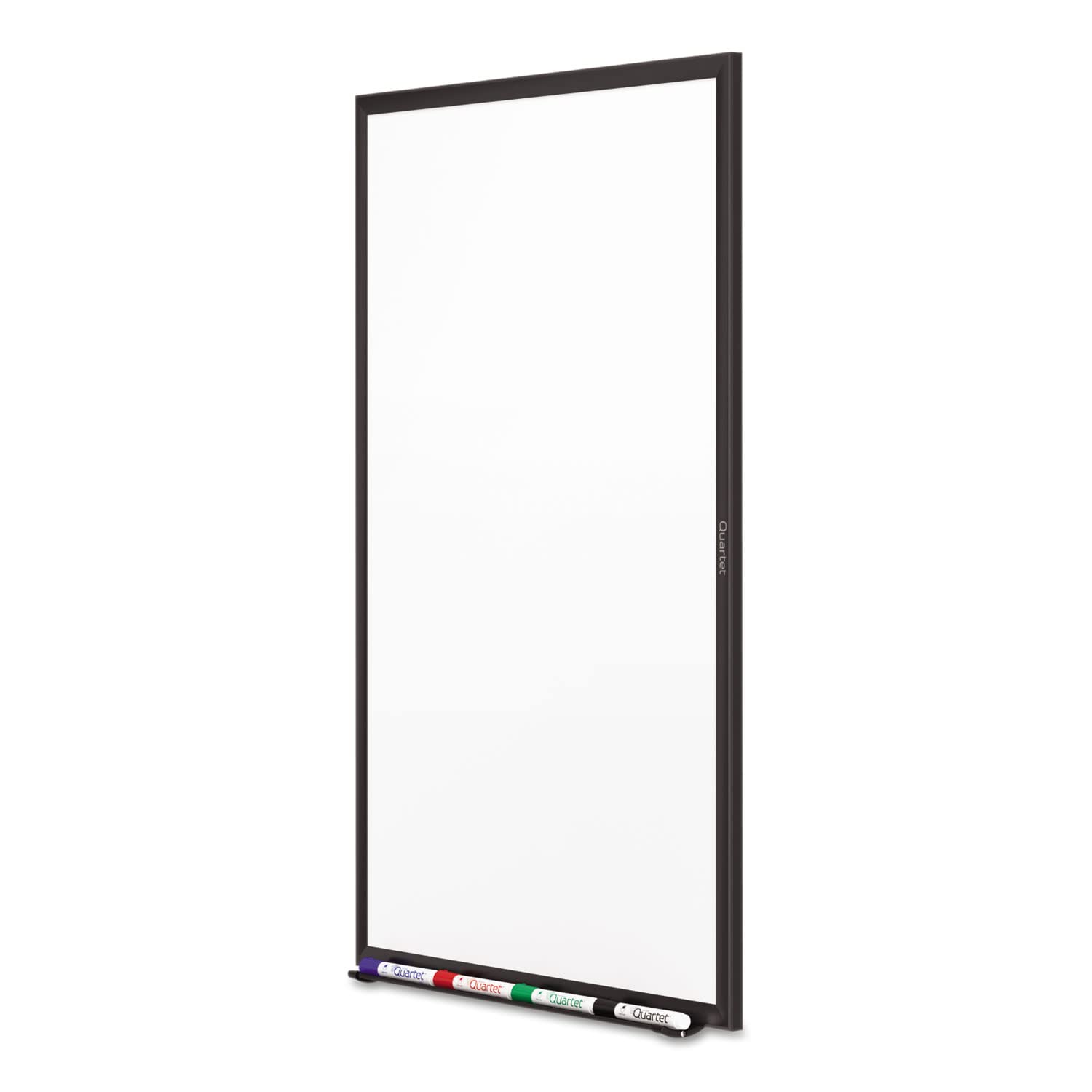 Quartet 5' x 3' Non-Magnetic Dry Erase Whiteboard with Black Aluminum Frame - S535B - Perfect for Offices, Classrooms & Home Use