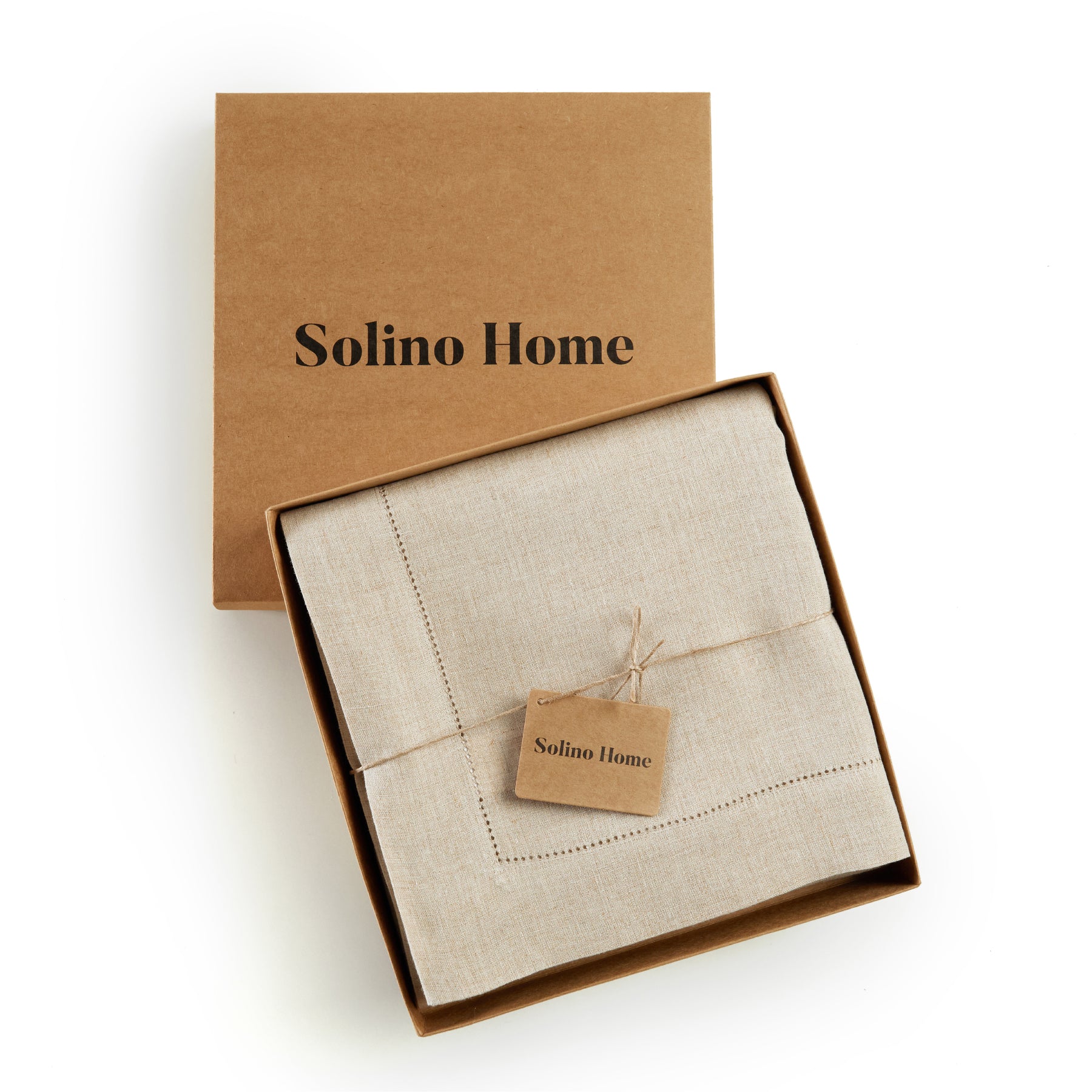 Elegant Sonoma Hemstitch Tablecloth - Premium Cotton Dining Table Cover for Formal Dinners & Special Occasions