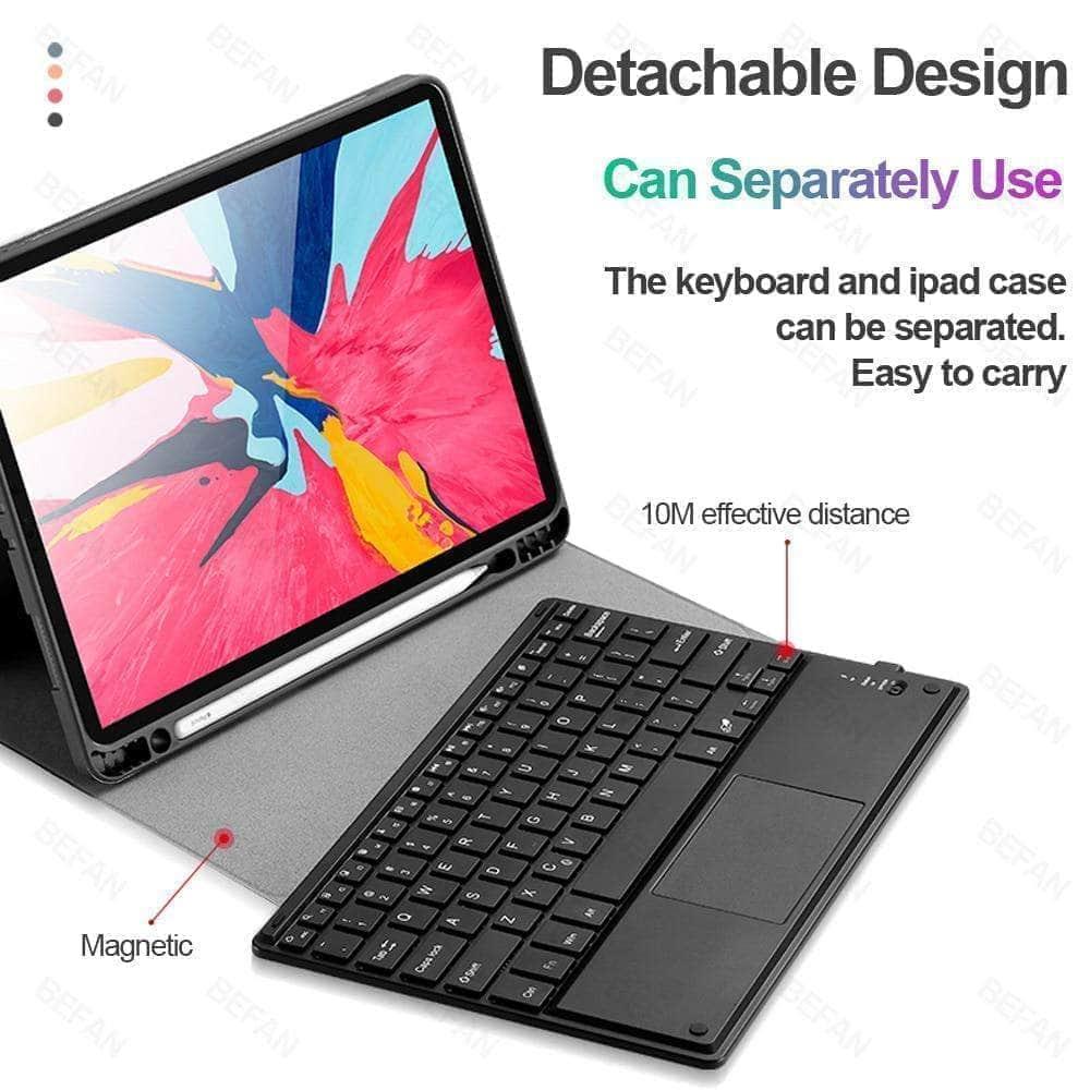iPad Air 4 10.9-inch TouchPad Keyboard Case - Slim Protective Cover with Backlit Keys | Perfect for Work, Study & Travel