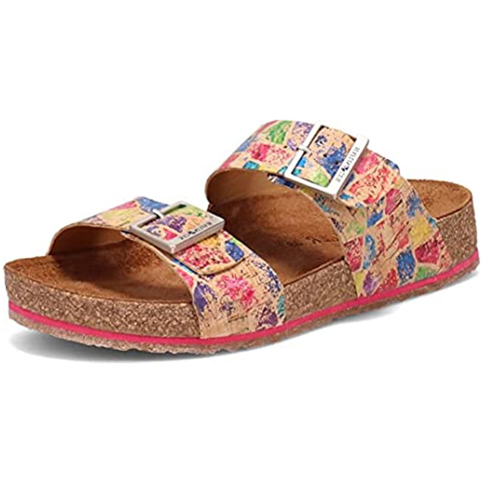 Haflinger Andrea Unlined Comfort Sandals for Women - Soft Wool Felt Footbed, Arch Support - Perfect for Home, Travel & Casual Wear