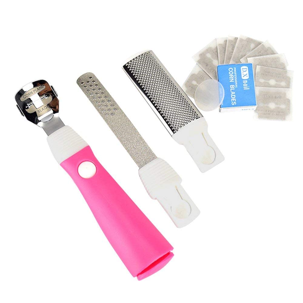 Professional Foot Callus Remover & Pedicure Tool - Red Square Foot File for Dead Skin, Corn & Cuticle Care - Exfoliating Hard Skin Scraper for Spa & Home Pedicure - Perfect for Dry Cracked Heels & Smooth Feet
