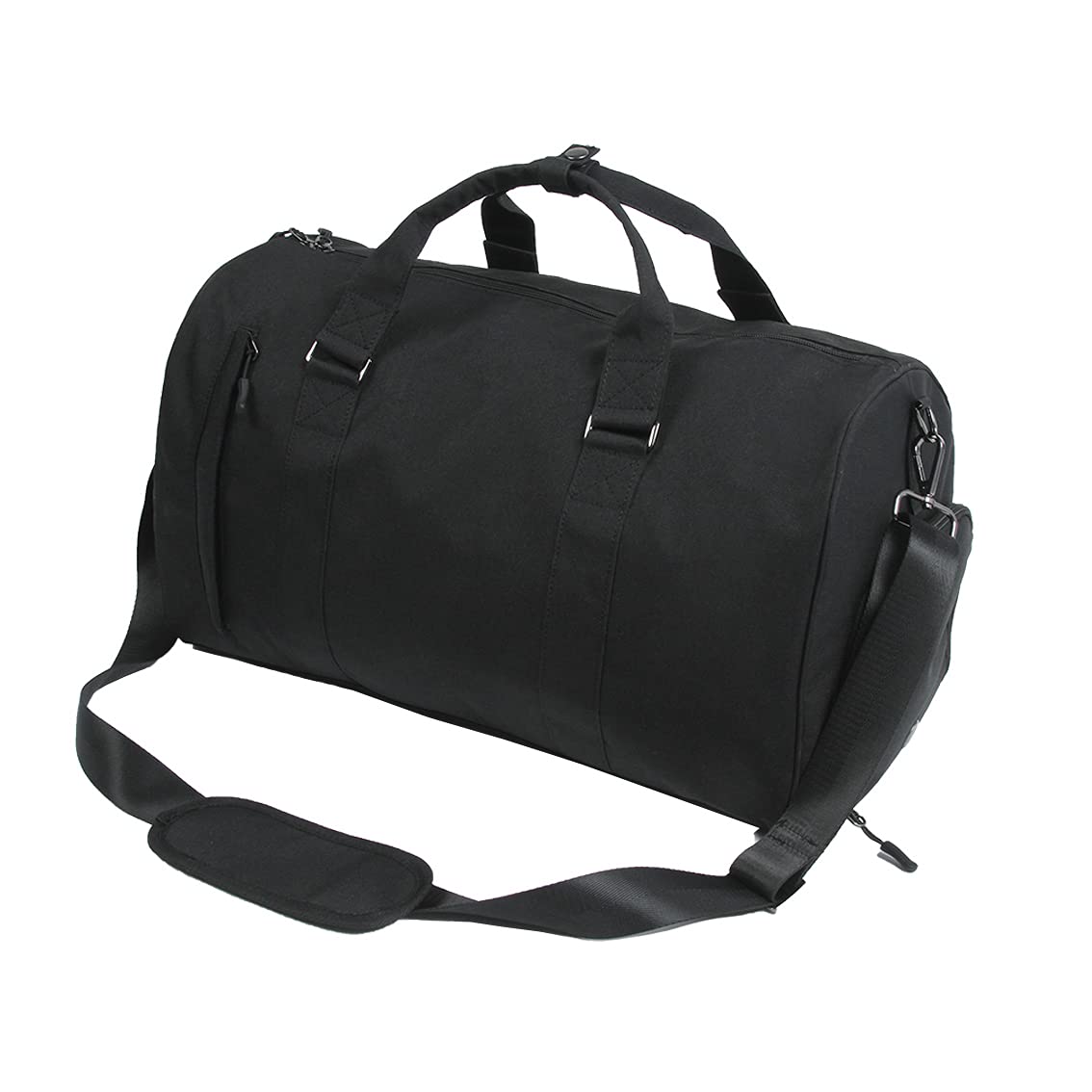 Premium Sports Gym Bag with Shoe Compartment - Non-Slip Wearproof Base, Shockproof & Waterproof Durable Design - 33L Fitness Travel Duffel for Men & Women (Black) - Perfect for Gym, Workout, Travel & Overnight Trips