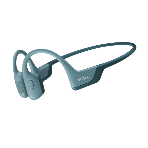 Shokz OpenRun Pro Bone Conduction Headphones - Wireless Bluetooth Sports Headset for Running, Cycling & Workouts - Sweatproof & Lightweight - Blue