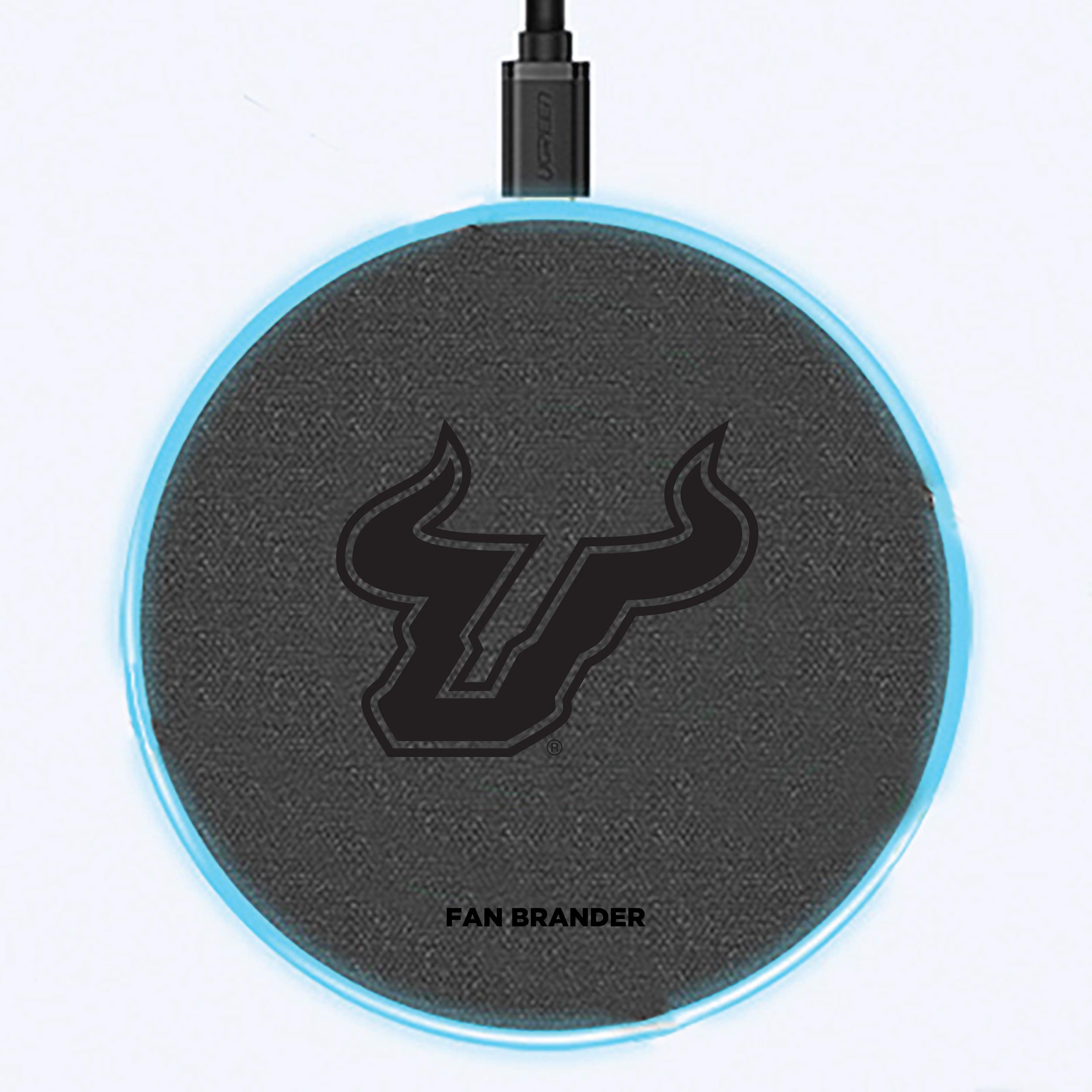 NCAA 15W Fast Wireless Charger with Custom Laser-Etched Team Logo - Perfect for Home, Office & Game Day Accessories