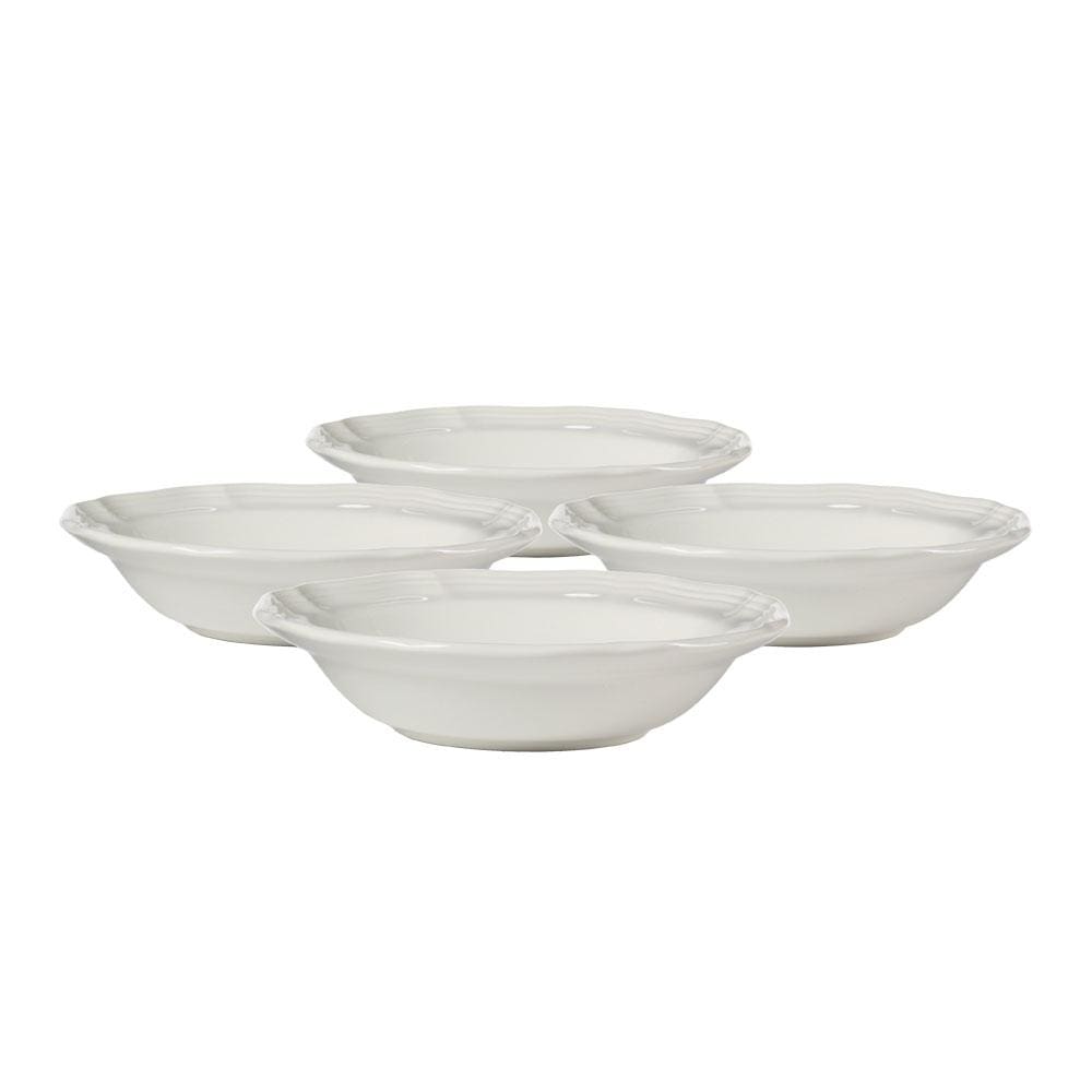 French Countryside® Set of 4 Decorative Fruit Bowls - Ceramic Serving Bowls for Kitchen, Dining Table, Fruit Display & Home Decor - Perfect for Entertaining, Parties & Farmhouse Style Decorating
