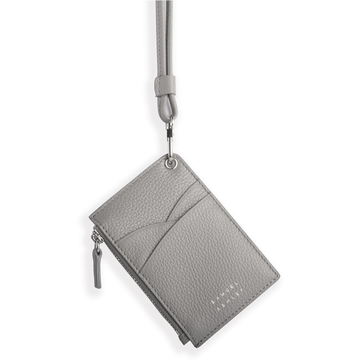 Robyn Genuine Leather ID Badge Holder with Detachable Lanyard - Premium RFID Blocking Security Card Holder for Work, School & Office Access