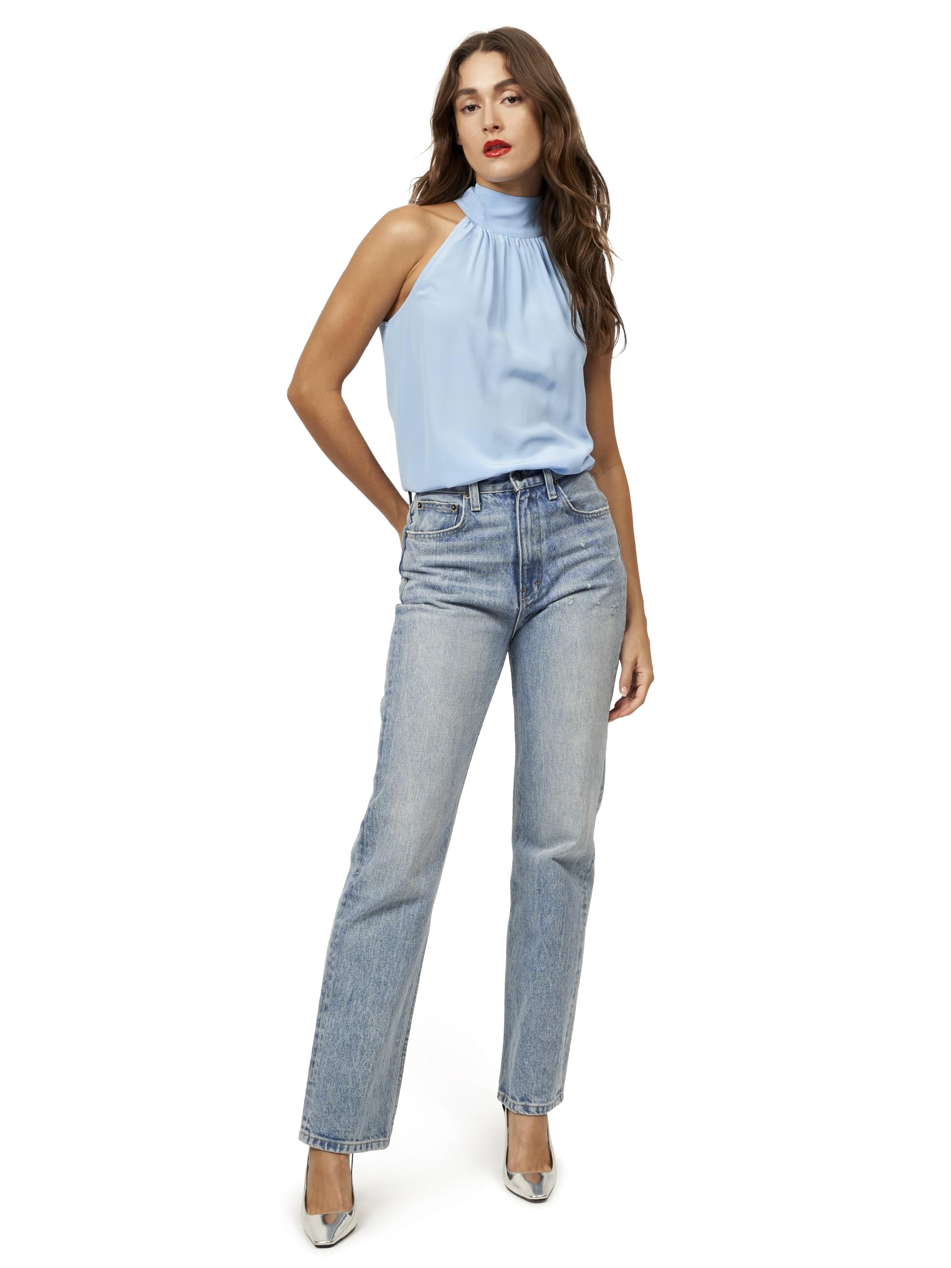 Women's Saint Solid Blouse - Elegant & Comfortable Equipment Blouse for Work, Office & Casual Wear | Perfect for Business, Dates & Everyday Outfits