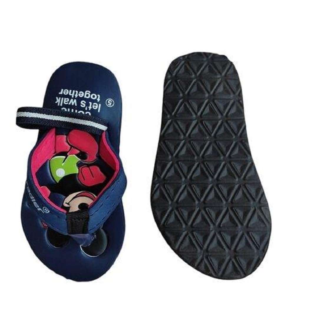 **Mickey Mouse Unisex Flip Flops for Baby Boys & Girls - Soft Comfortable Strap Sandals for Toddlers - Perfect for Beach, Pool & Summer Playtime**