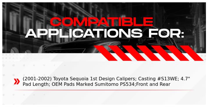 R1 Concepts Complete Front & Rear Brake Kit for 2001-2002 Toyota Sequoia - Includes Ceramic Brake Pads, Drilled/Slotted Rotors & Hardware | Perfect for Daily Driving, Towing & Off-Road Performance