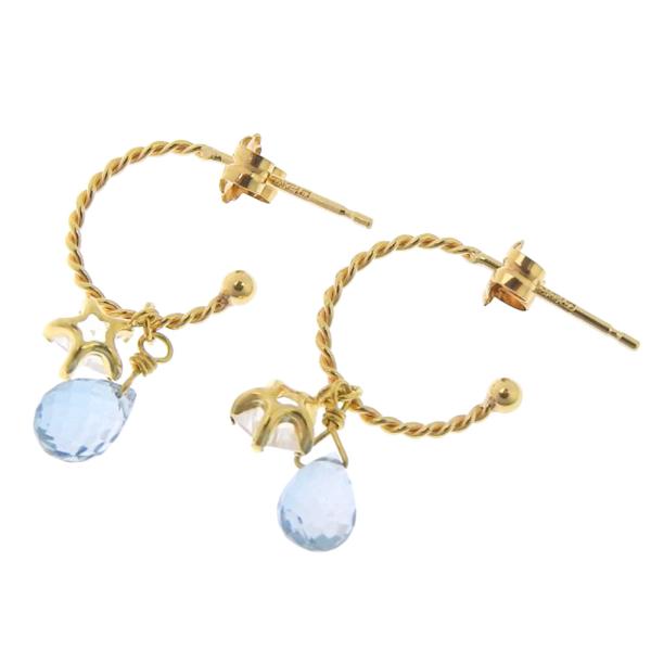 18K Gold Clear Stone Dangle Earrings for Women - Elegant Crystal Drop Earrings for Party, Wedding & Evening Wear
