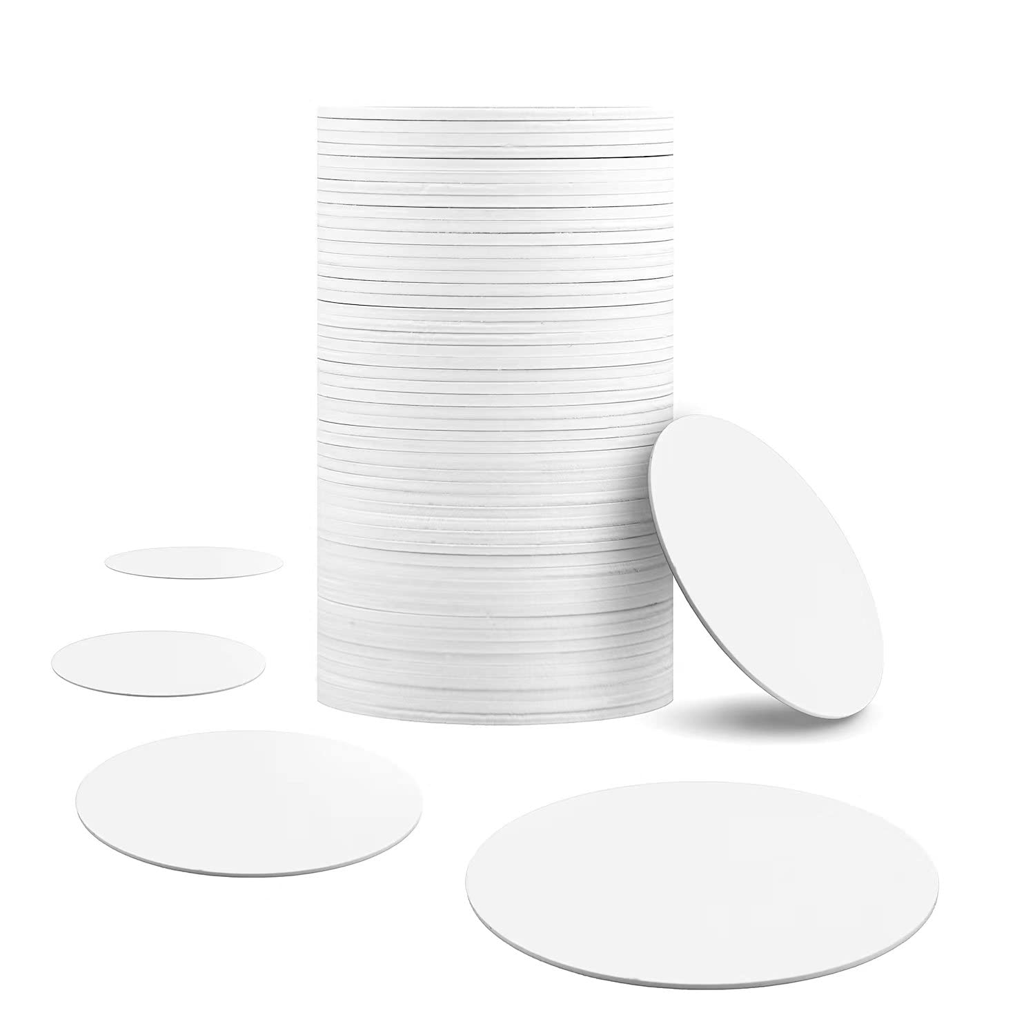 50PCS NFC 215 Tags Blank Round Coin Cards - NTAG215 Chip Compatible with TagMo Amiibo & All NFC Phones - Perfect for Gaming, Smart Home & Contactless Payments