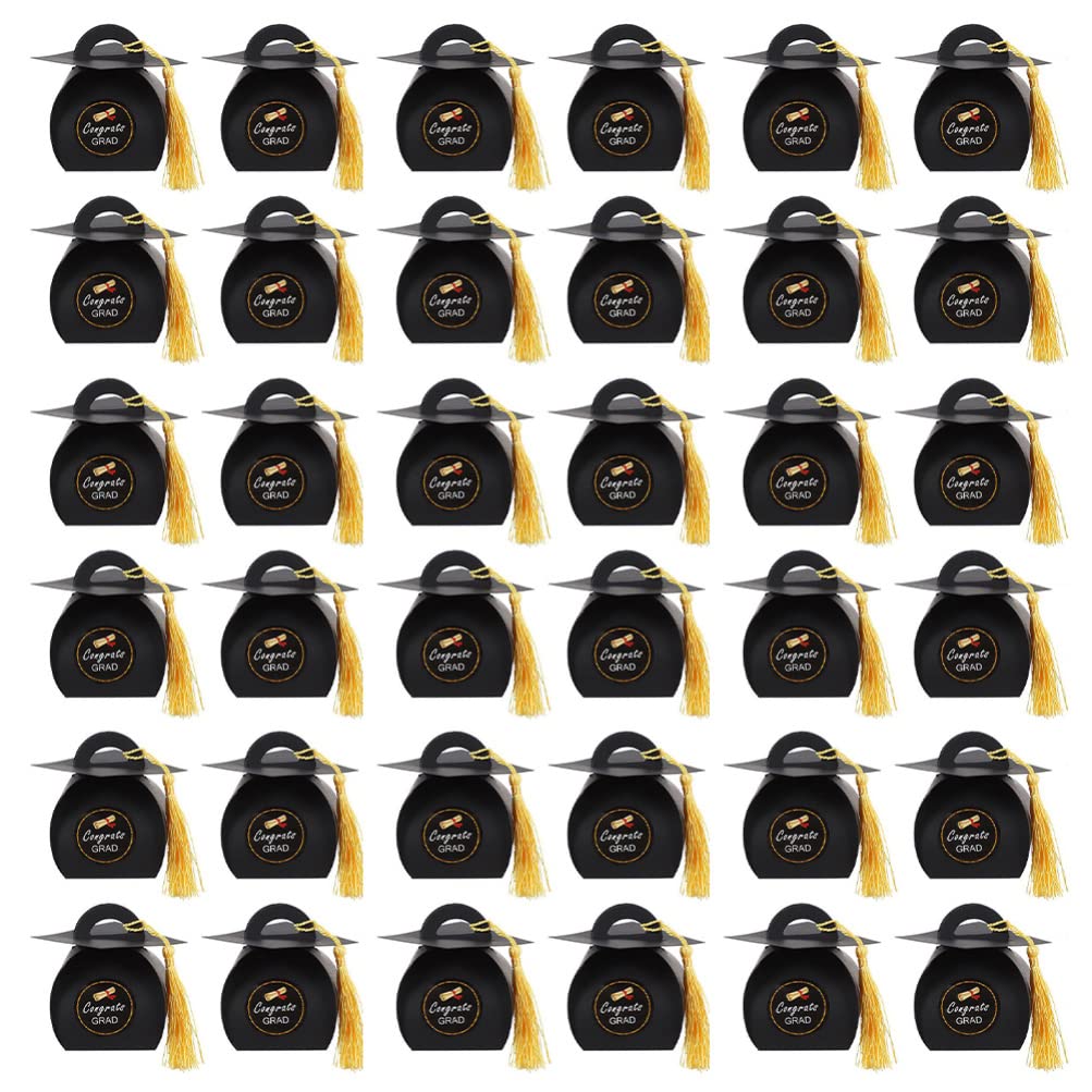 VICASKY 50pcs Graduation Cap Candy Boxes - Party Favors & Decorations