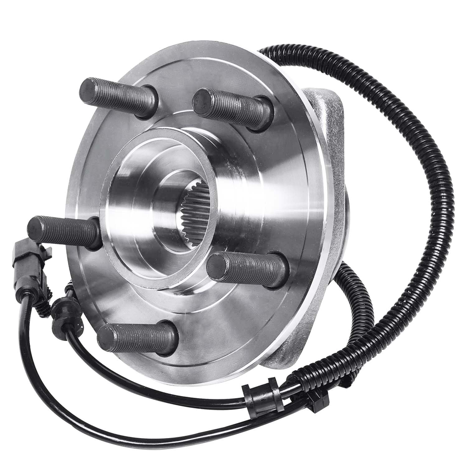 Detroit Axle - 2 Front Wheel Bearing Hub Assemblies for 2008-2012 Jeep Liberty & 2007-2011 Dodge Nitro | Replacement Wheel Bearings & Hubs Kit | Off-Road & Daily Driving Use