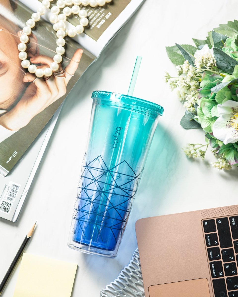 24oz Double Wall Insulated Plastic Tumbler with Lid and Straw - Spiderman Blue - Perfect for Kids' Parties, School Lunches & Outdoor Activities