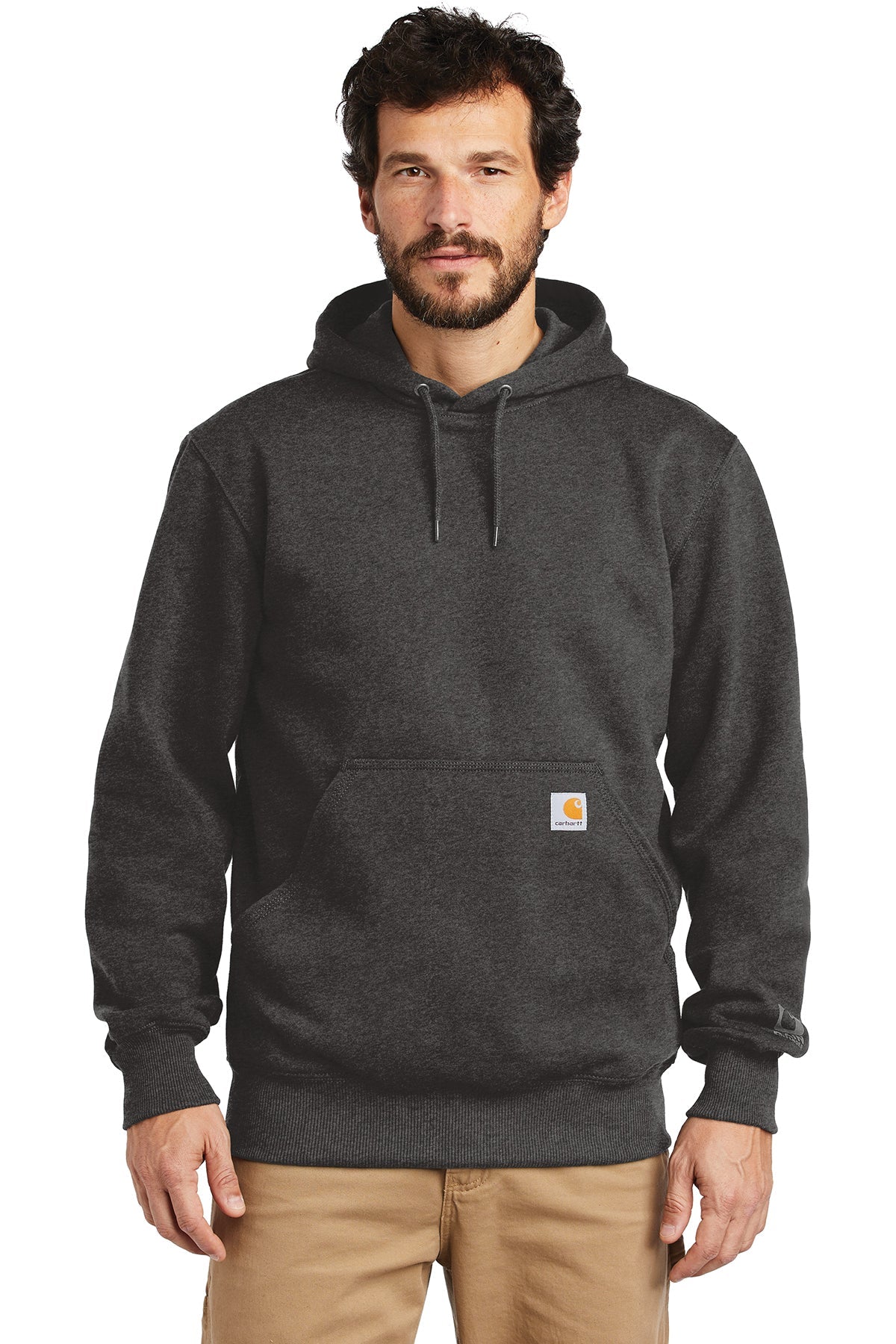 Carhartt Rain Defender Paxton Customized Hoodies for Men - Carbon Heather, Water-Resistant & Durable Workwear for Outdoor Activities and Casual Wear