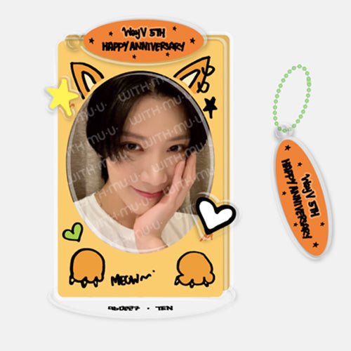 WAYV 2024 5th Anniversary DIY Acrylic Photo Stand - Customizable Kpop Merch for Fans | Perfect for Desk Decor, Gift Giving & Fan Collections