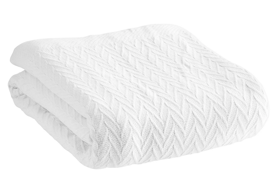 Premium 100% Cotton Thermal Blanket - Ultra Soft & Breathable Winter Blanket for Bed, Couch & Travel - Cozy Home & Outdoor Use