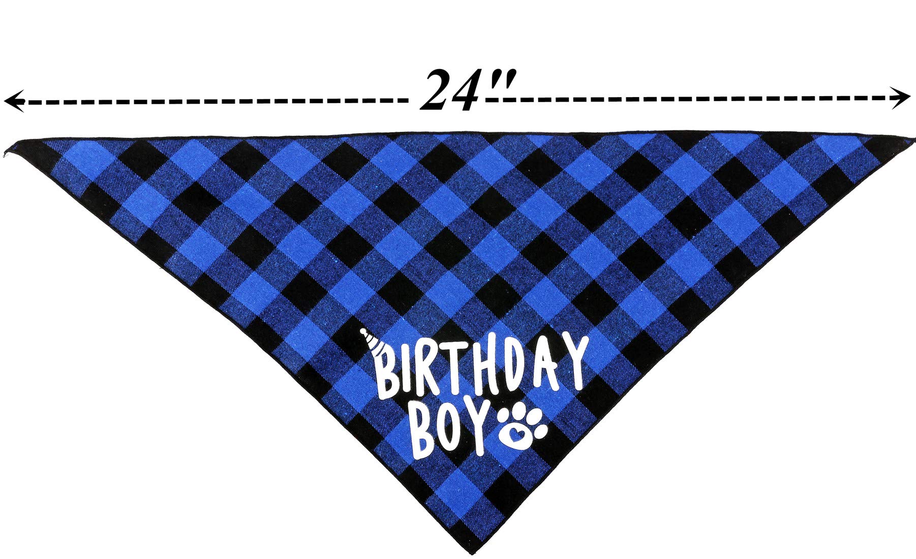 Dog Birthday Party Supplies Set - Pet Birthday Hat & Boy Dog Bandana for Birthday Celebrations & Photo Shoots
