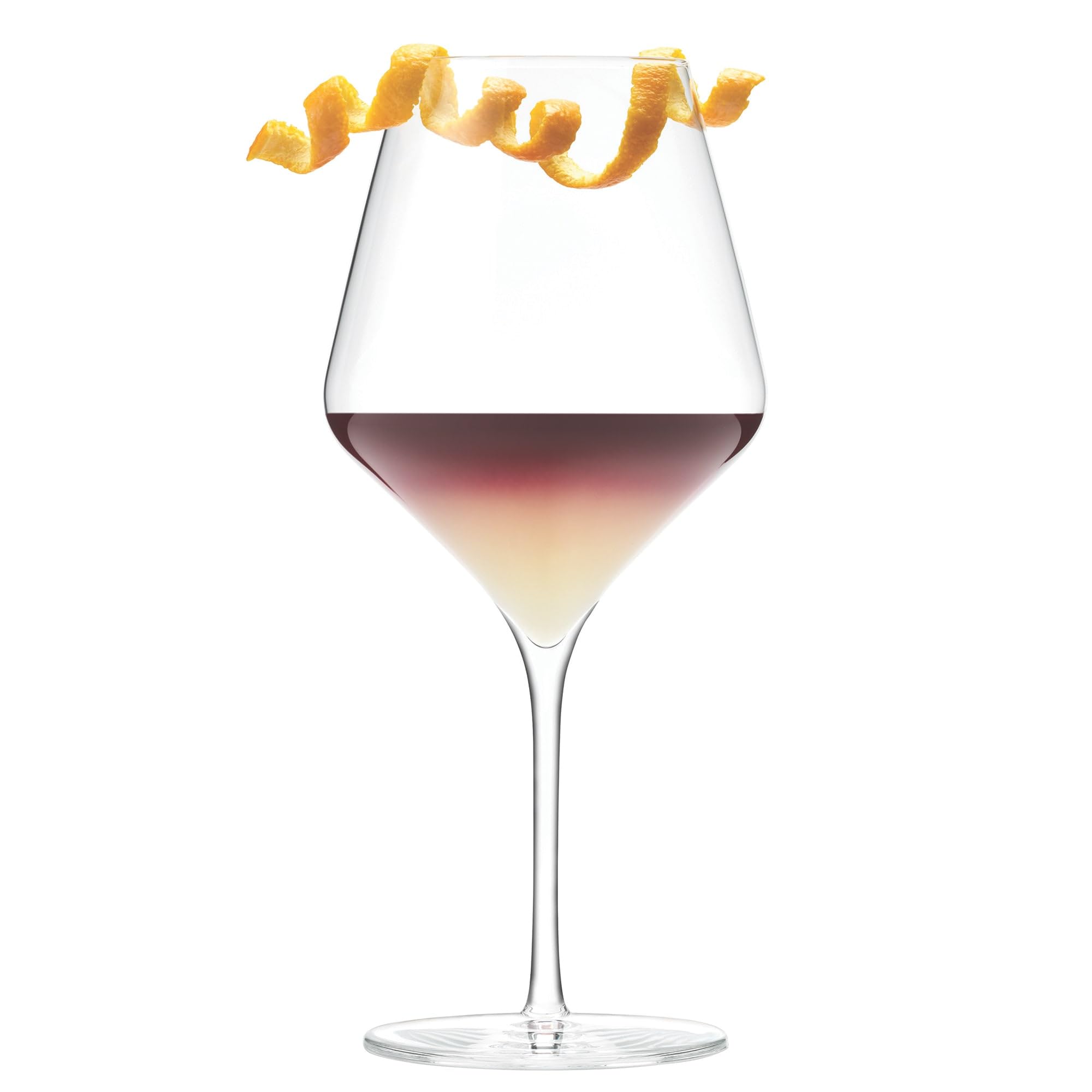 Libbey 9326 Prism 24oz Red Wine Glasses - Set of 12 Crystal Clear Stemware for Fine Dining, Parties & Home Entertaining