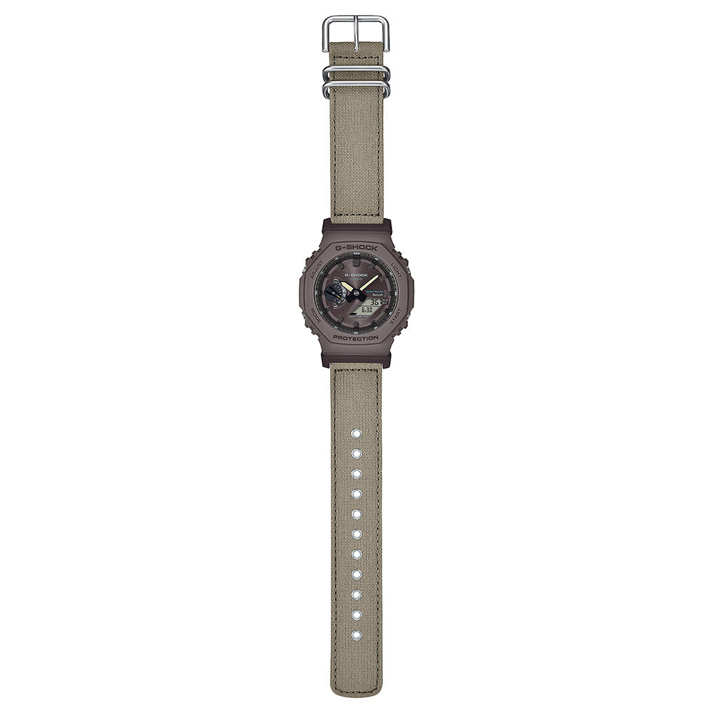 Casio G-Shock GAB2100CT-5A Analog-Digital Watch with Khaki Green Band - Durable, Water-Resistant for Outdoor, Sports & Military Use