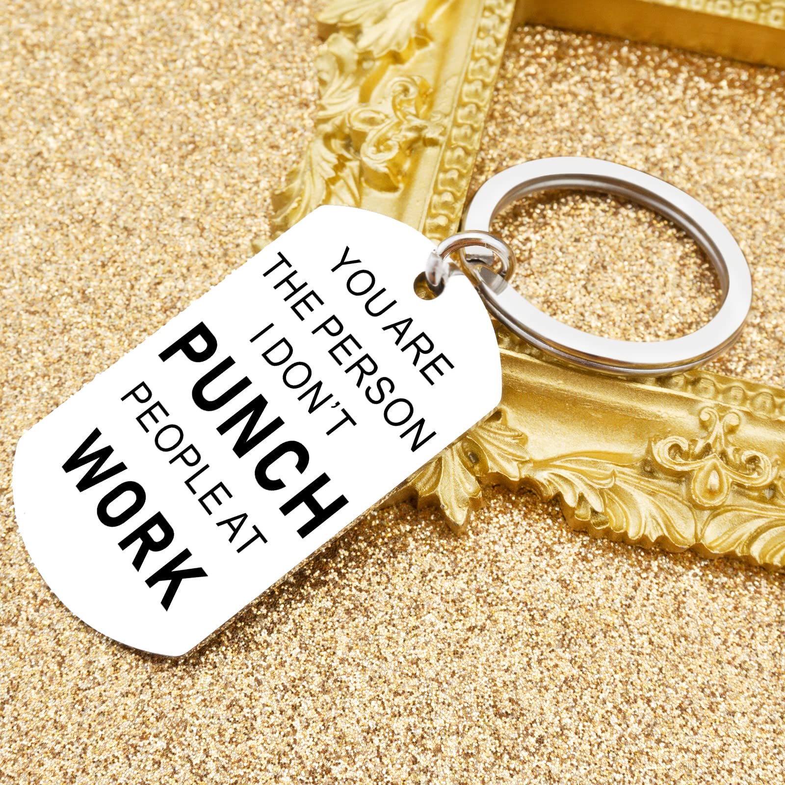 Funny Christmas Keychain Gifts for Coworkers - Stocking Stuffers for Men, Women, Boss & Friends - Unique White Elephant Gifts for Adults (Perfect for Office Parties, Secret Santa & Holiday Exchanges)