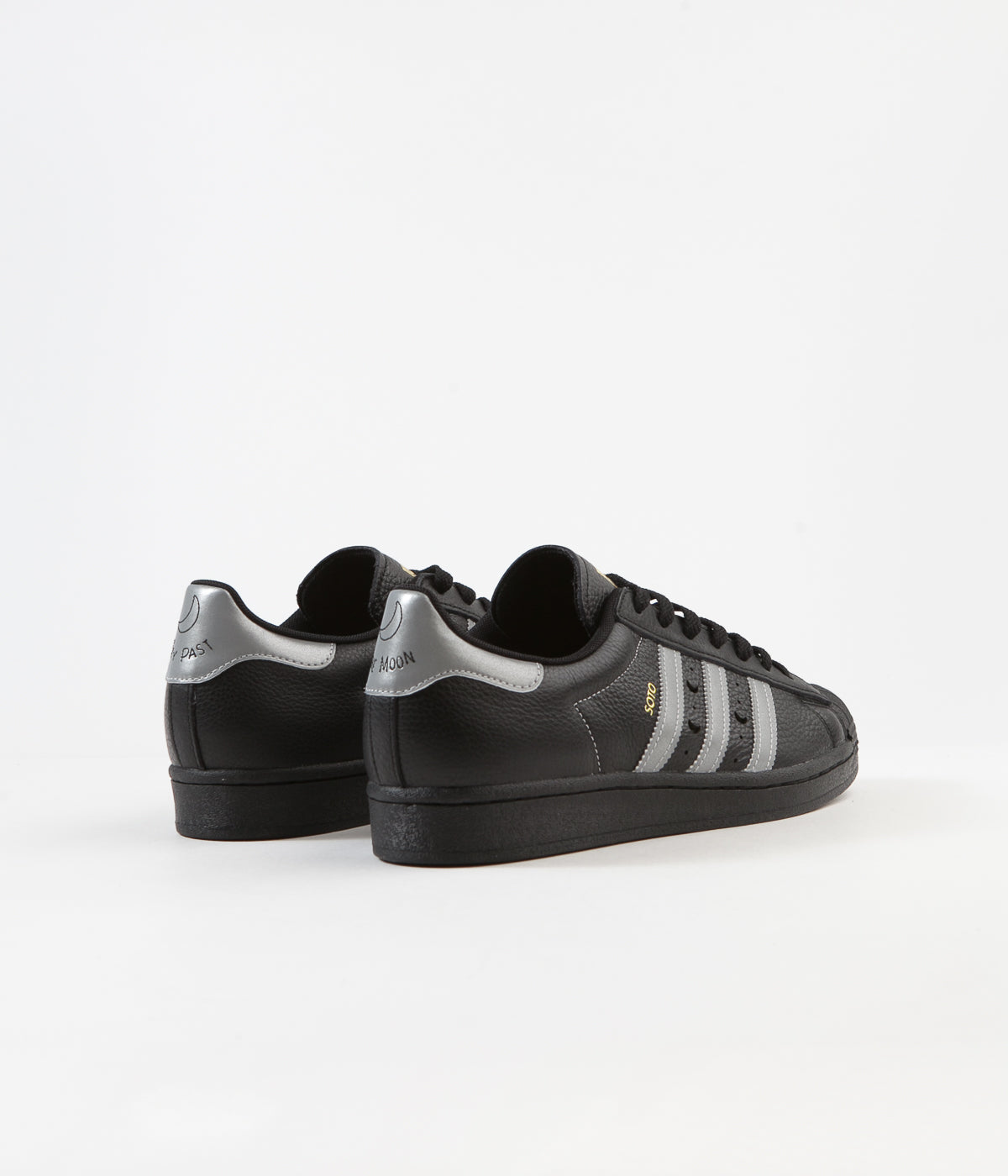 Adidas Superstar ADV 'Soto' Sneakers - Core Black, Silver Metallic & Gold Metallic - Men's Casual Shoes for Streetwear & Everyday Wear