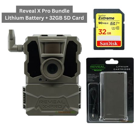 Tactacam Reveal X Pro Cellular Trail Camera - HD 4K Video, Night Vision, Motion Activated for Wildlife Monitoring & Hunting | Perfect for Outdoor Adventures & Security Surveillance