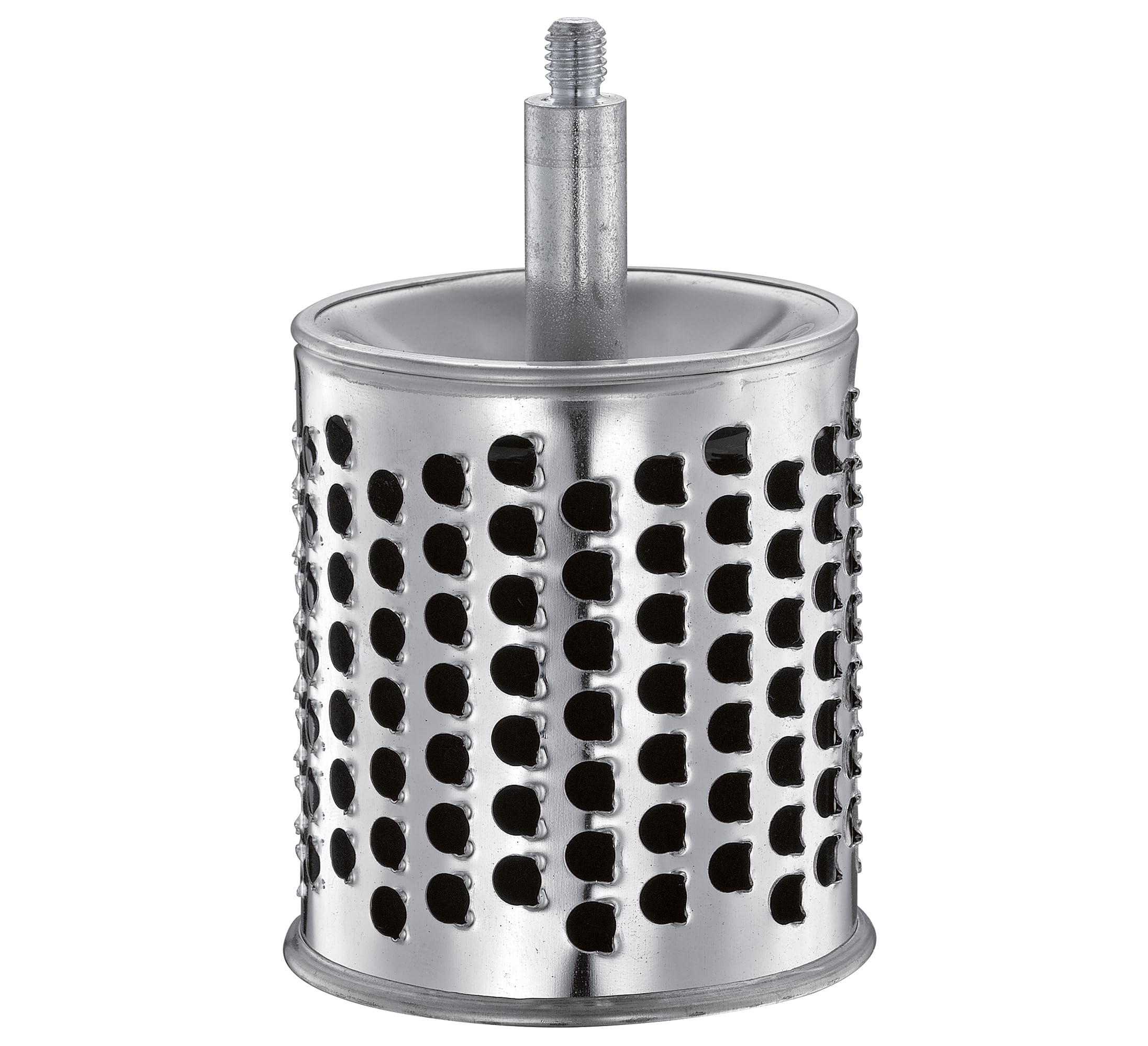 Zassenhaus Classic Manual Kitchen Grater - Stainless Steel Drum Grater with Beech Wood Base, 2 Grating Drums & Pestle - Perfect for Grating Cheese, Slicing Vegetables & More - Ideal for Home Cooking, Meal Prep & Gourmet Recipes