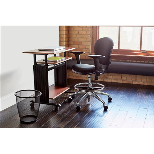 Safco Metro Extended Height Black Office Chair 3442 - Adjustable Ergonomic Desk Chair for Home & Office Workspace