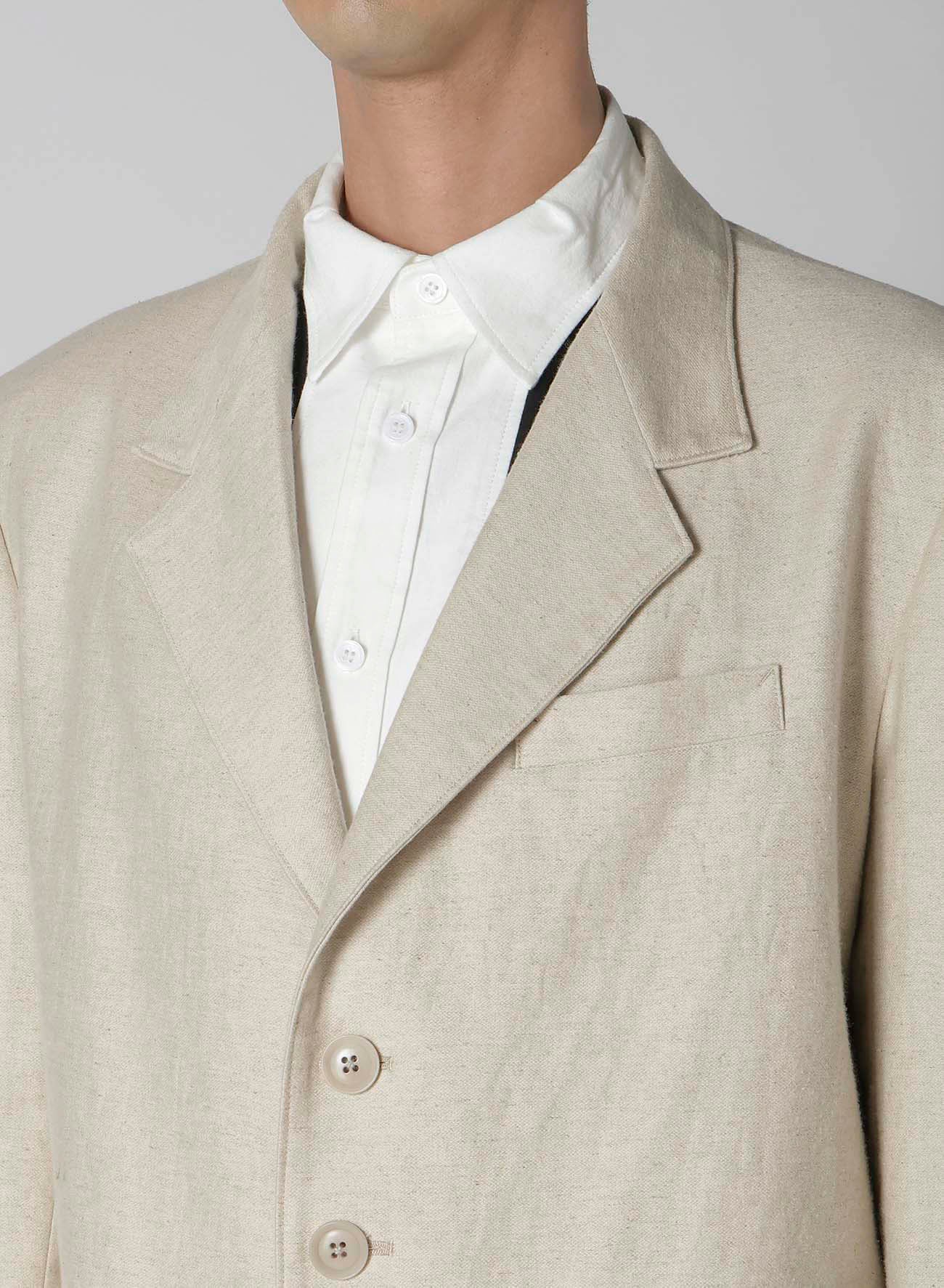 COTTON LINEN DOUBLE SATIN JACKET WITH 5 BUTTONS - Stylish Women's Blazer for Office, Business & Casual Wear