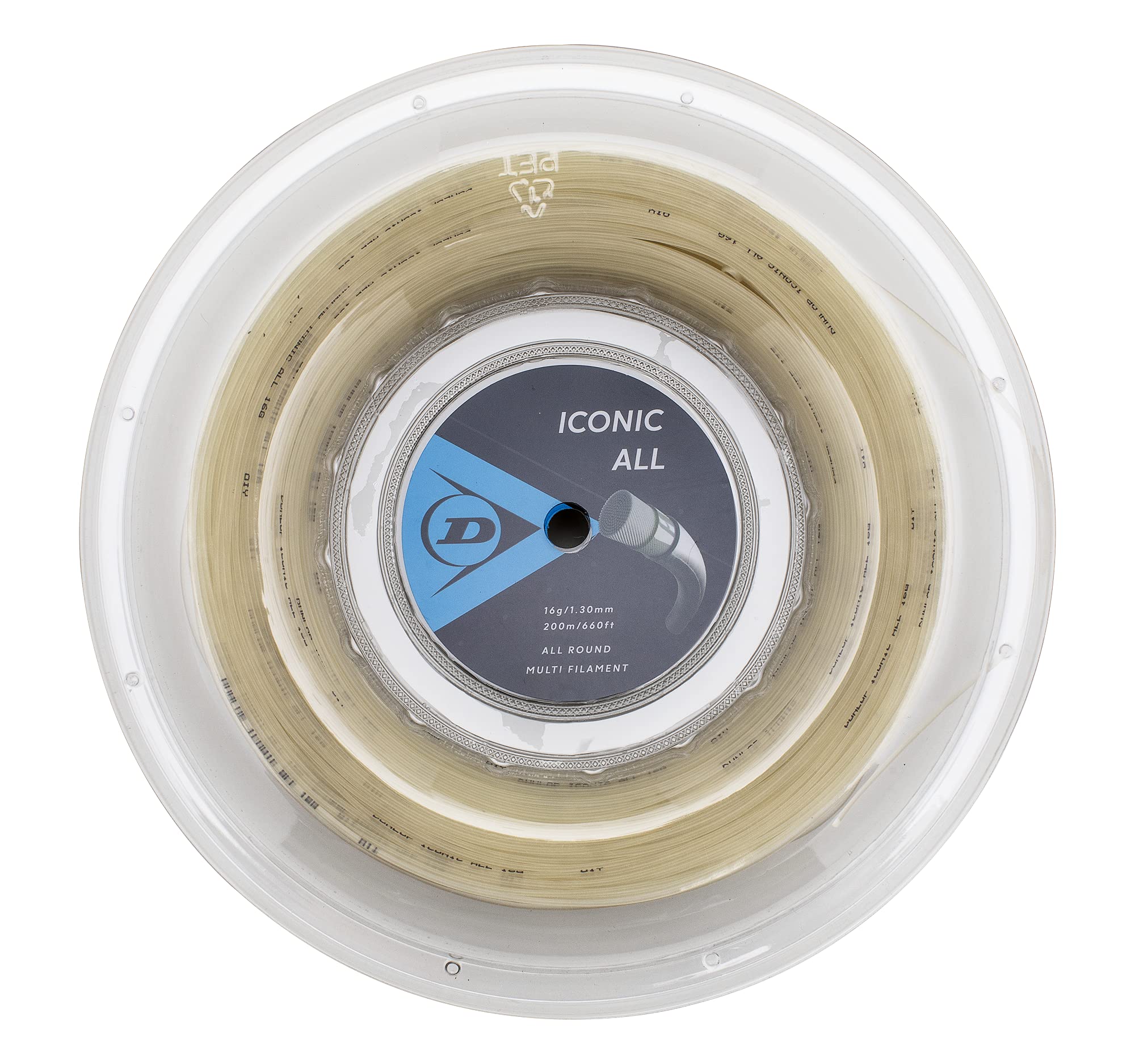 Dunlop Sports Iconic All Tennis String - High Performance Tennis Racket String for Durability & Control | Perfect for Competitive Play & Training Sessions