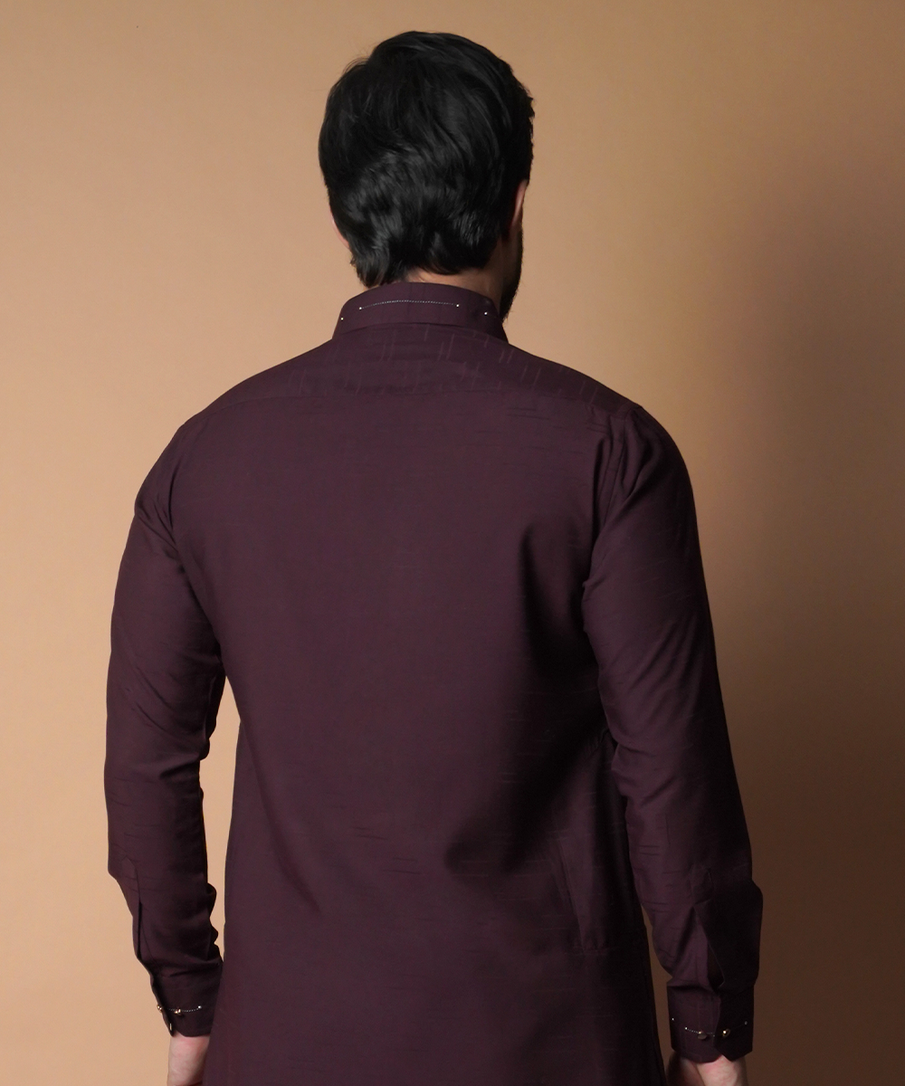 Elegant Deep Maroon Shalwar Kameez - Traditional Pakistani Outfit for Women | Perfect for Weddings, Parties & Cultural Events