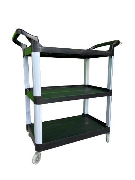 3-Tier Multi-Purpose Utility Cart with Wheels - Heavy Duty Rolling Storage Organizer for Kitchen, Office, Garage & Warehouse Use - Model TRL PUC684332