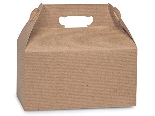 100 Pack Kraft Recycled Gable Boxes 9.5