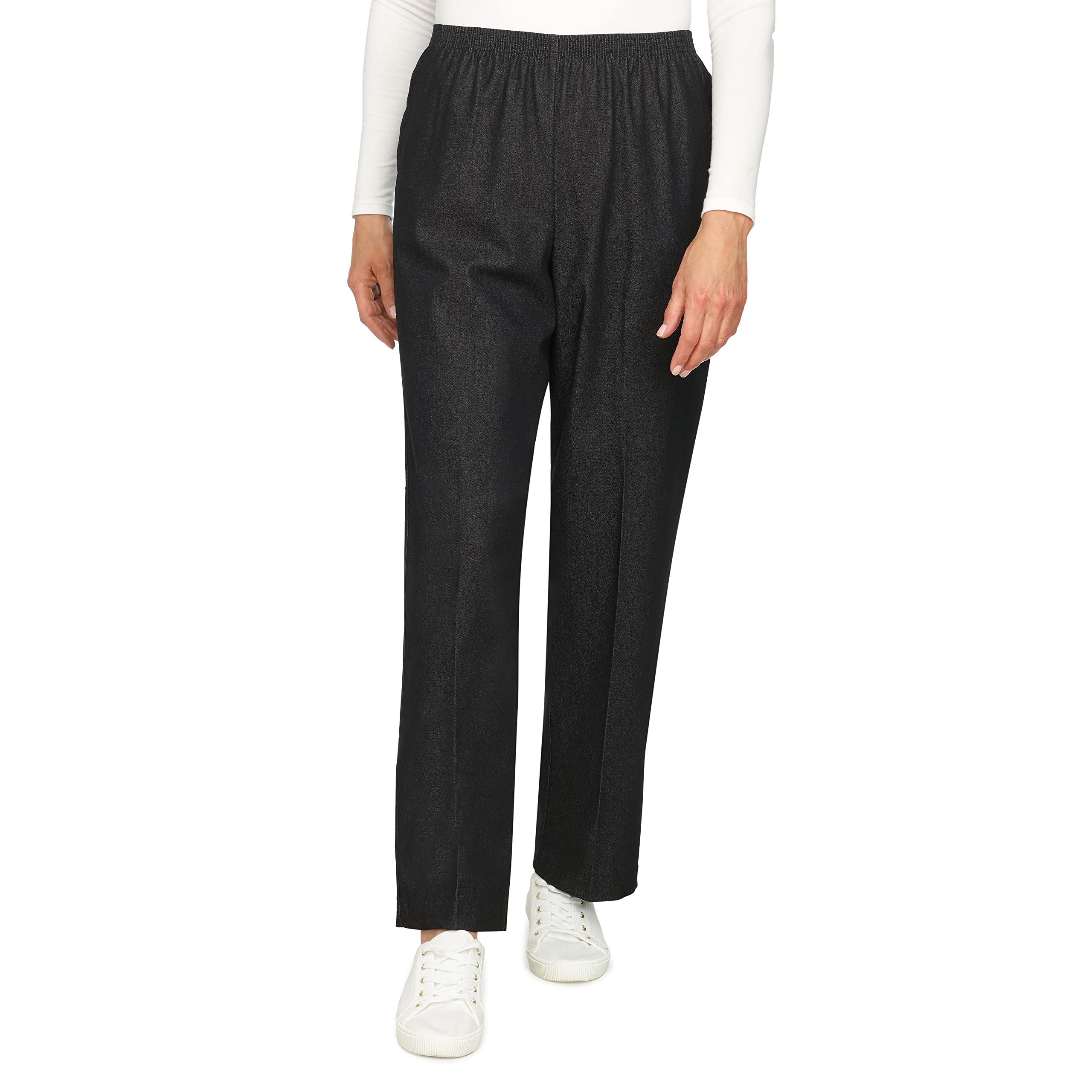 Alfred Dunner Women's Missy Denim Proportioned Shorts - Comfortable Stretch Jeans for Casual Wear & Everyday Outfits