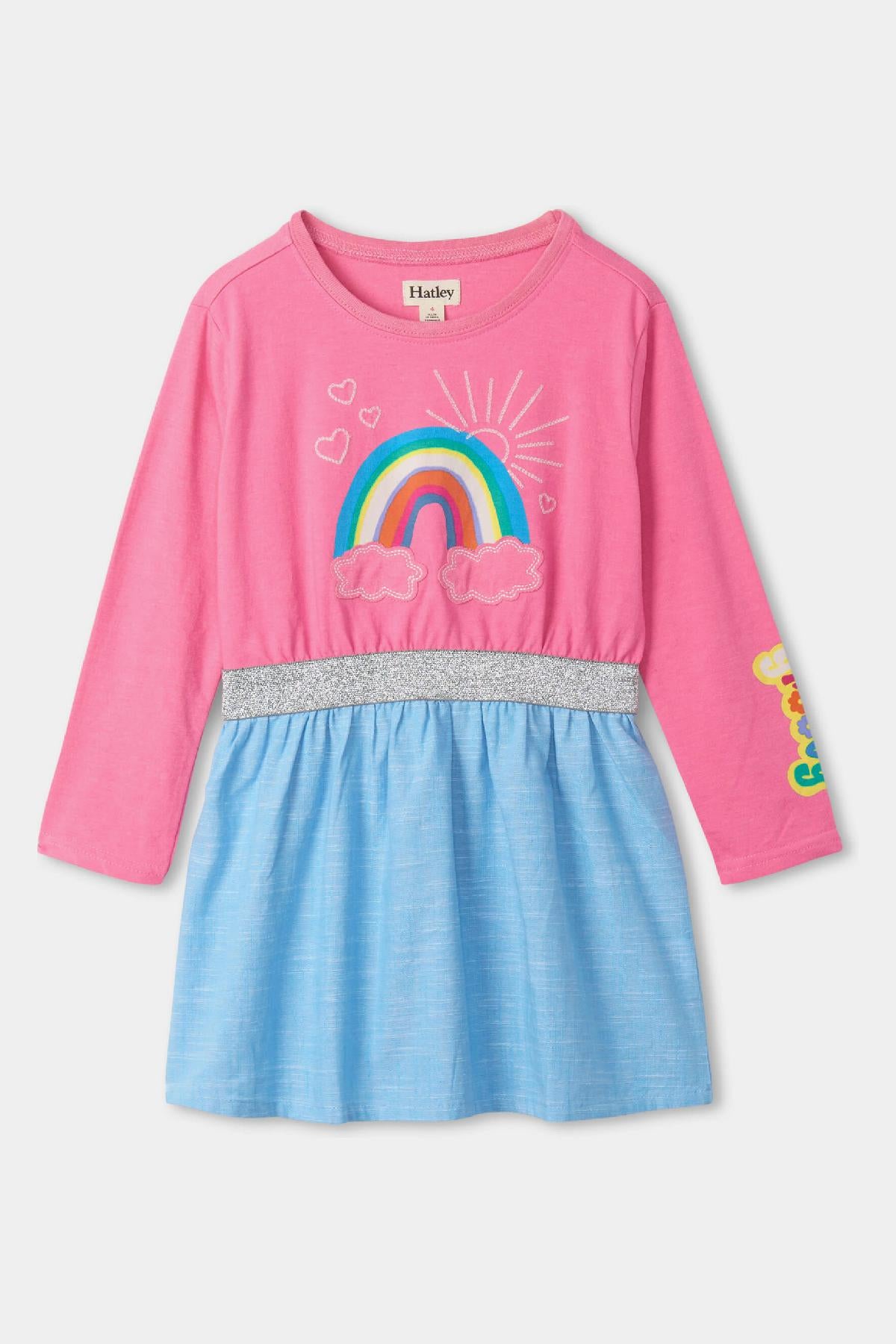 Girls Rainbow Shimmer Dress by Hatley - Perfect for Birthday Parties, School Events & Playdates