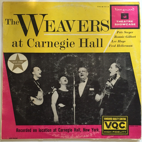 The Weavers at Carnegie Hall - Vinyl LP Record (Mono, Very Good Condition VG) - Classic Folk Music for Collectors & Audiophiles