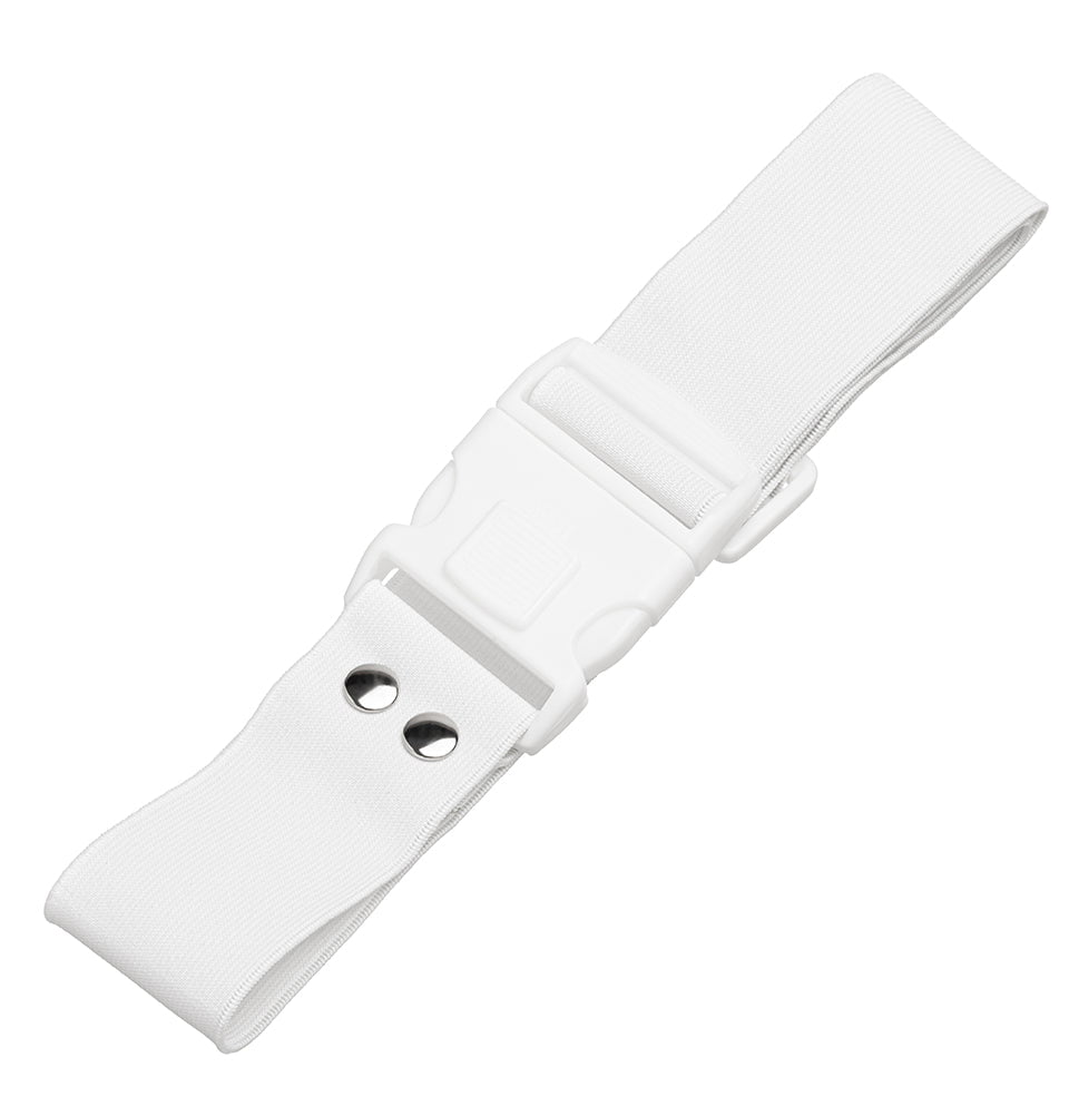 Islamic Ihram Elastic Adjustable Belt for Hajj & Umrah Pilgrimage - White Cotton Waistband for Comfortable Prayer & Religious Ceremonies