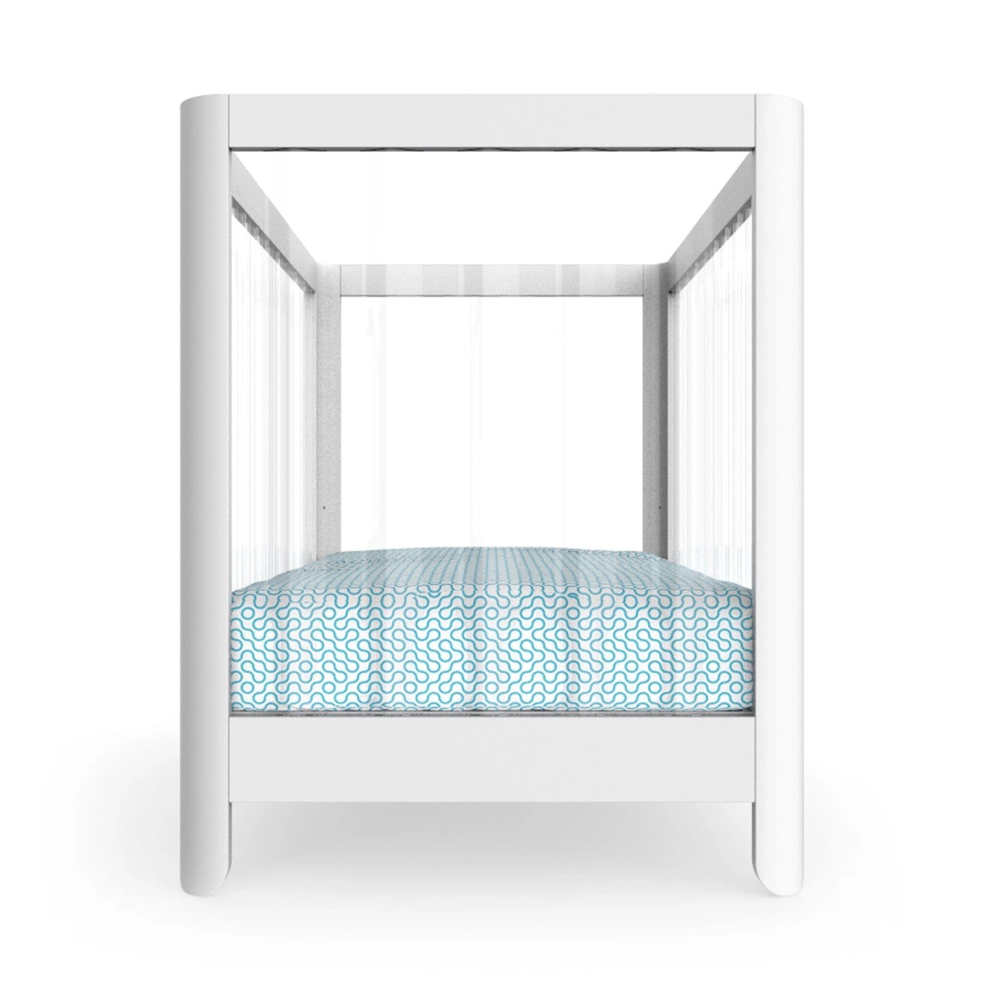 Spot On Square Reverie Crib - Modern Baby Crib with Convertible Design, Safety Rails & Adjustable Mattress Height | Perfect for Nursery, Bedroom & Daycare Use