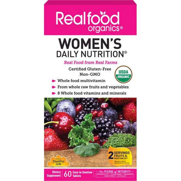 Country Life Realfood Organics Multivitamin for Women - Premium Organic Supplement for Energy, Immunity & Wellness - Perfect for Active Lifestyles & Daily Health Support